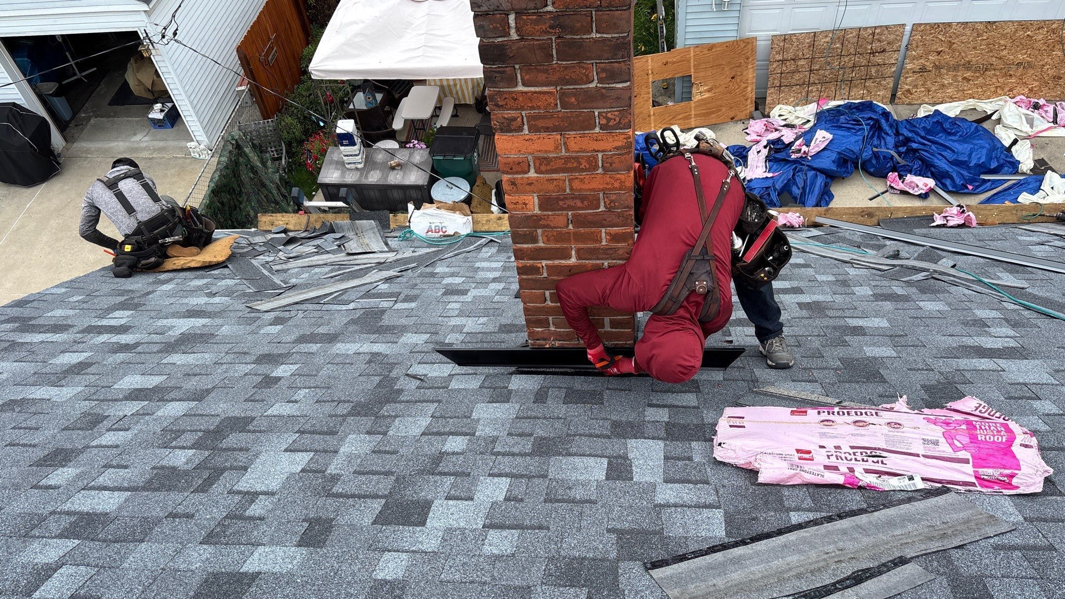 Roof Replacement using Owens Corning Slatestone Gray by 180 Contractors