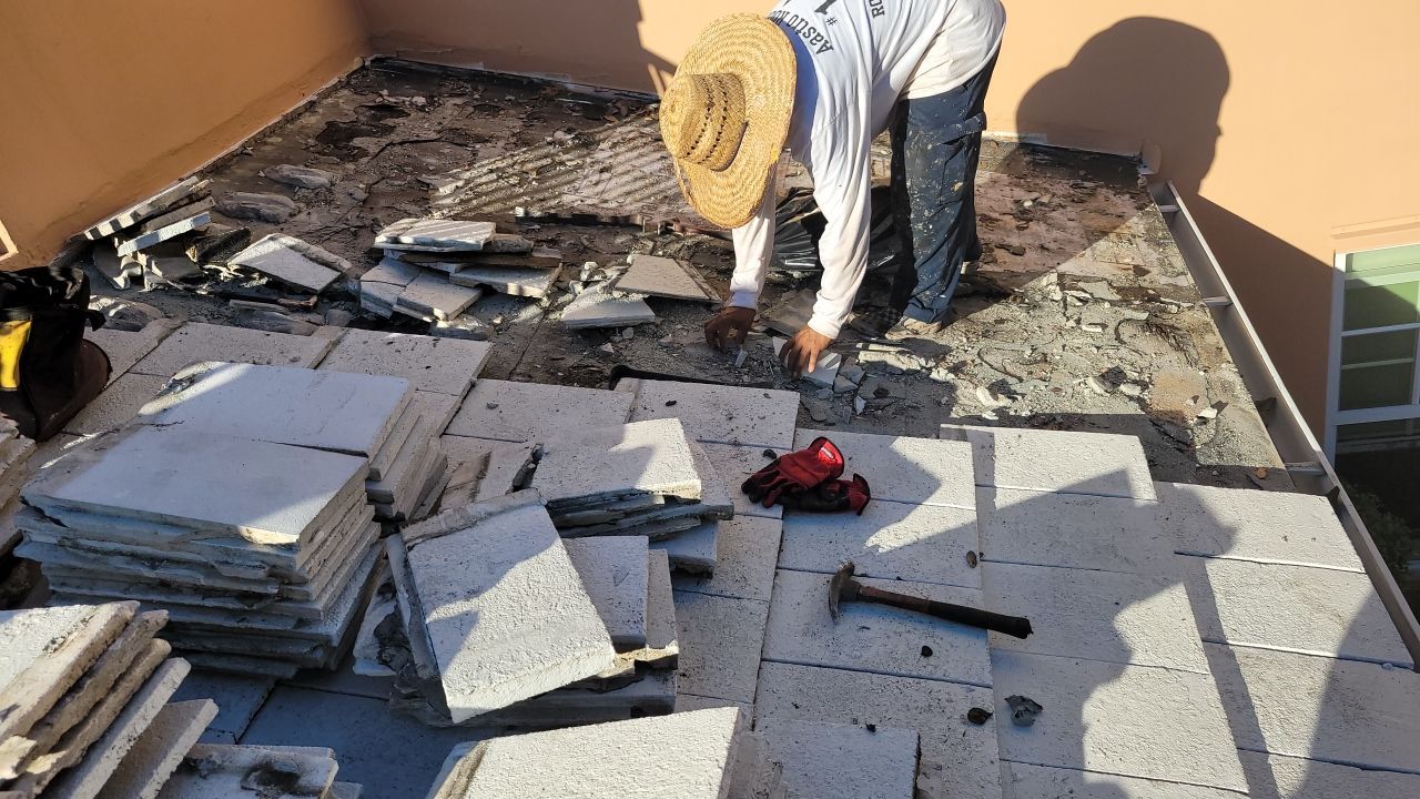 Concrete Tile Roof Repair using Concrete Roof Tile by Aastro Roofing