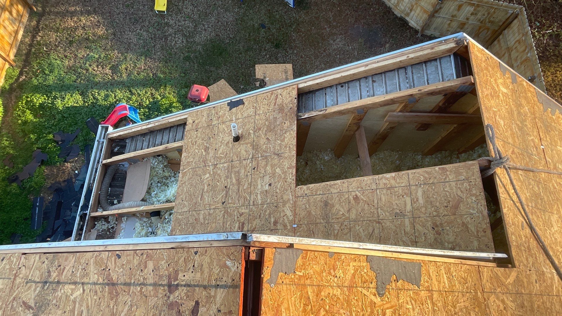 Roof replacement and interior repair by hail damage by Just Brilliant Restoration JBR