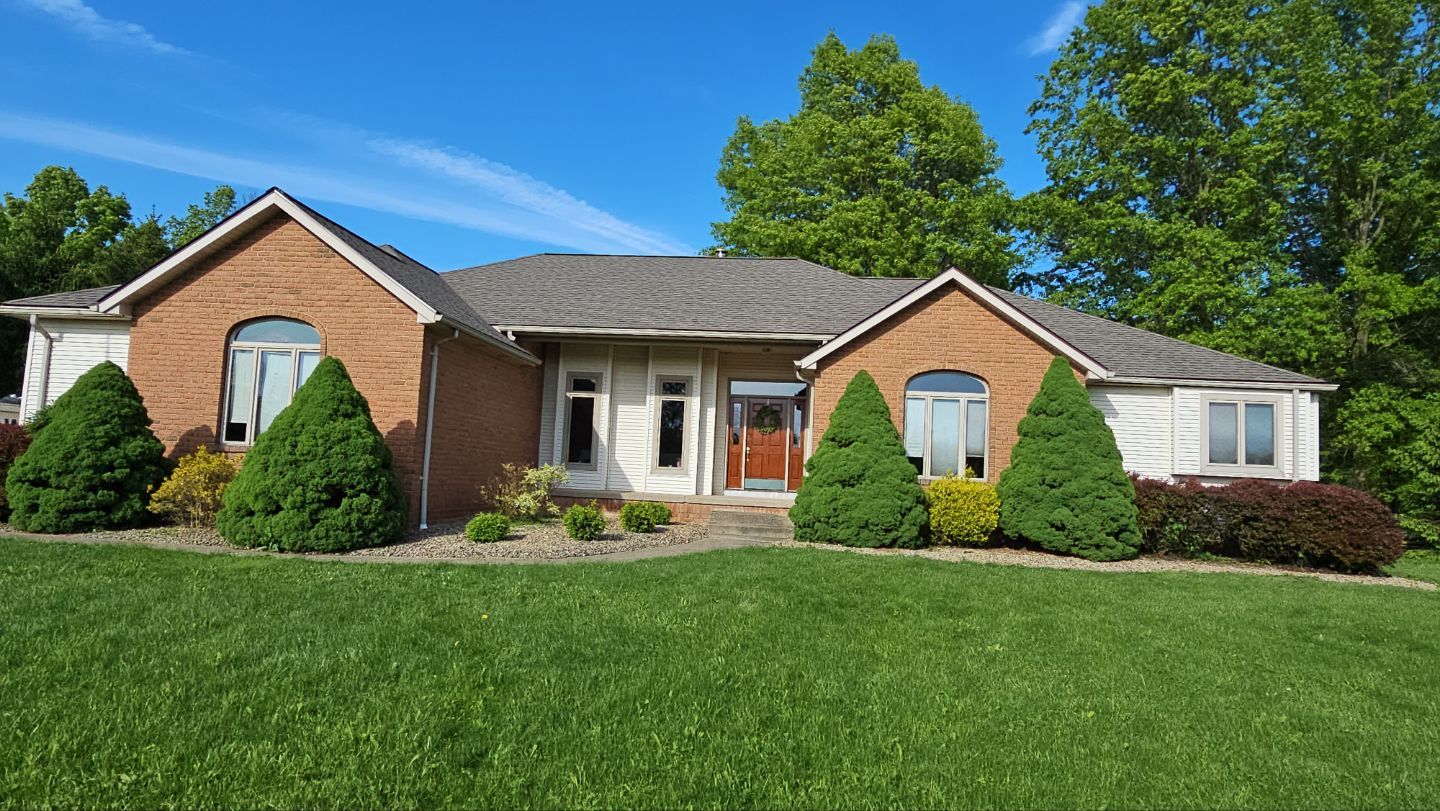 Atlas Pinnacle, Color, Weathered Wood, Drip Edge, Color, Royal Brown by Eagle Eye Roofing