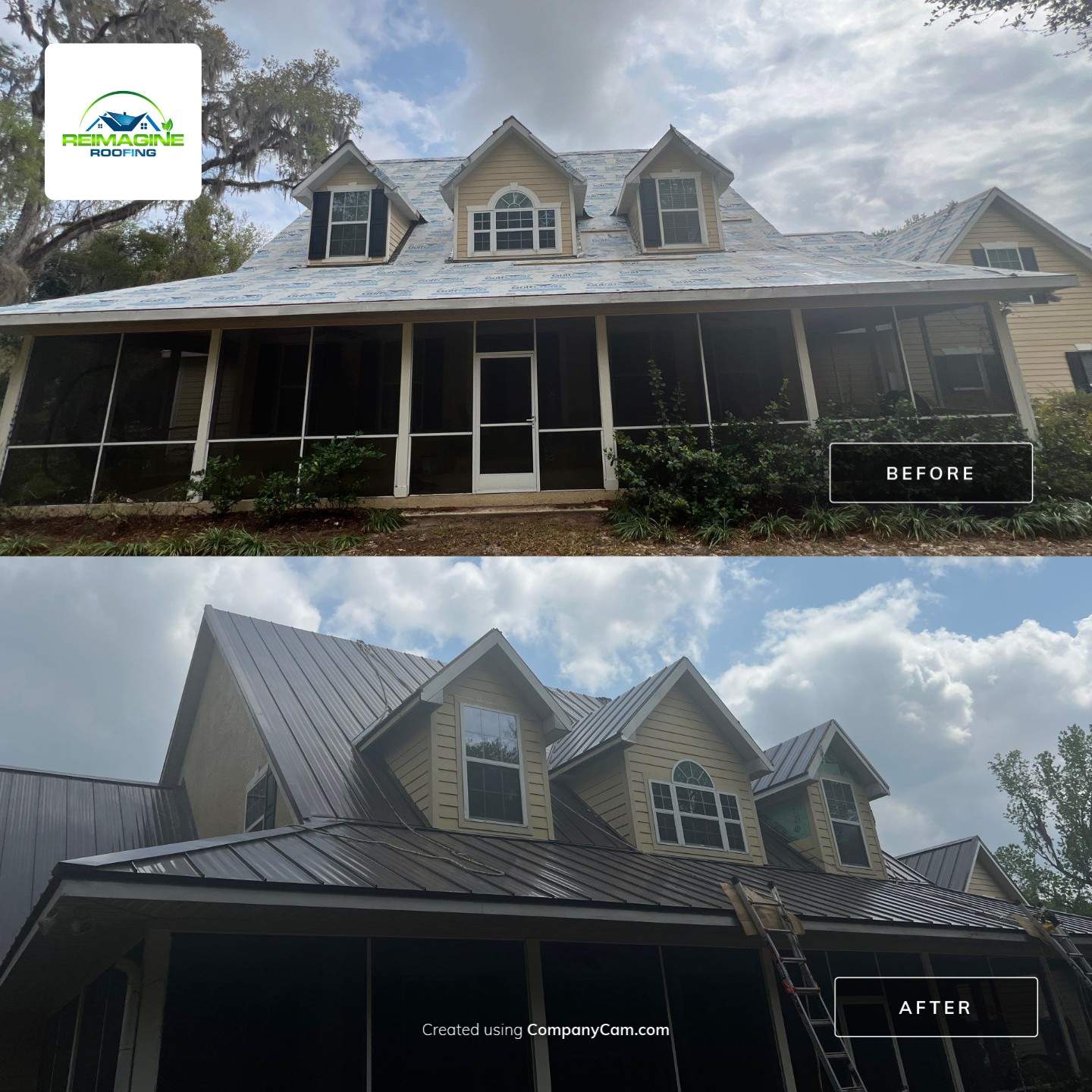Charcoal Brown Standing Seam by Reimagine Roofing