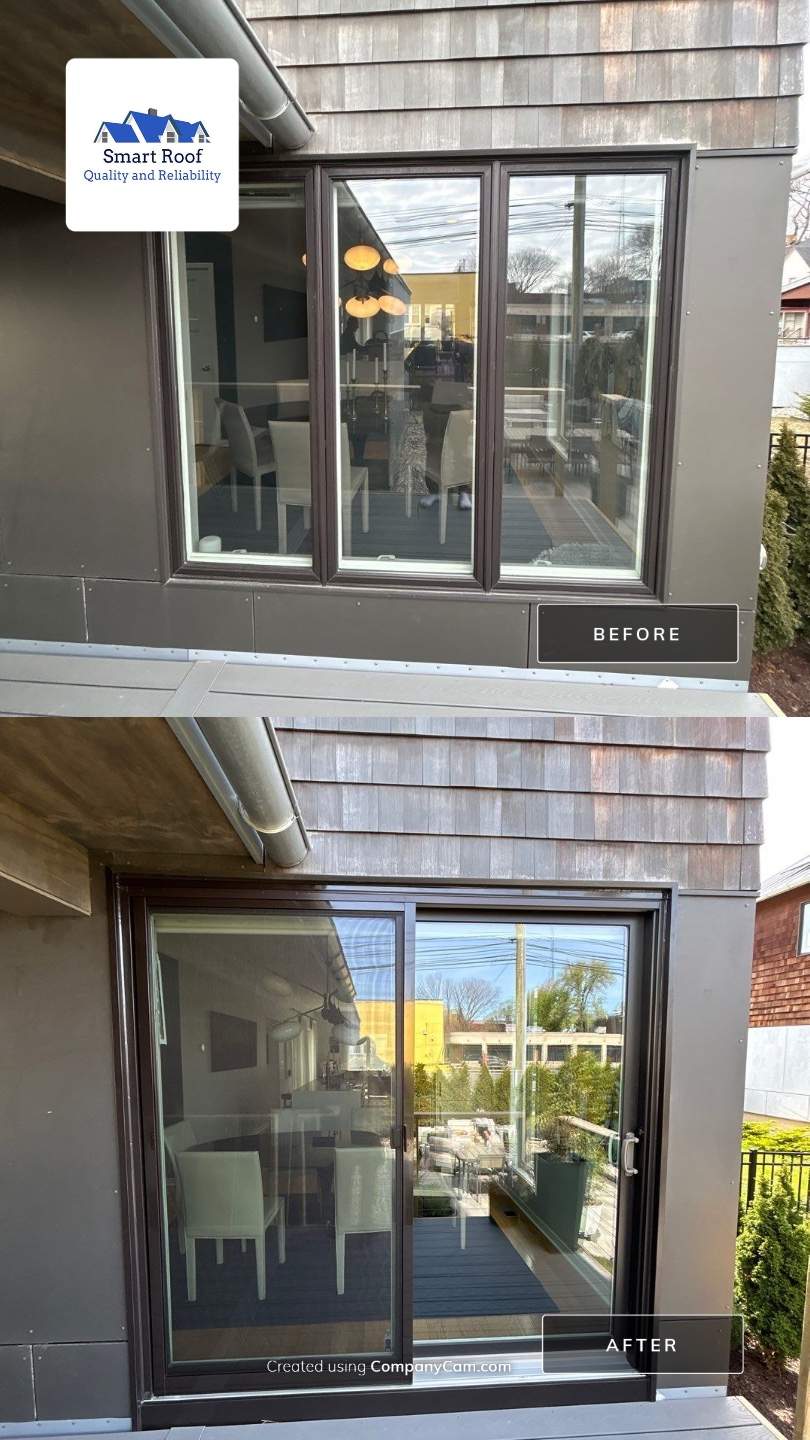 Patio Door Installation  using Andersen Sliding Door 200-Series  by Smart Roof