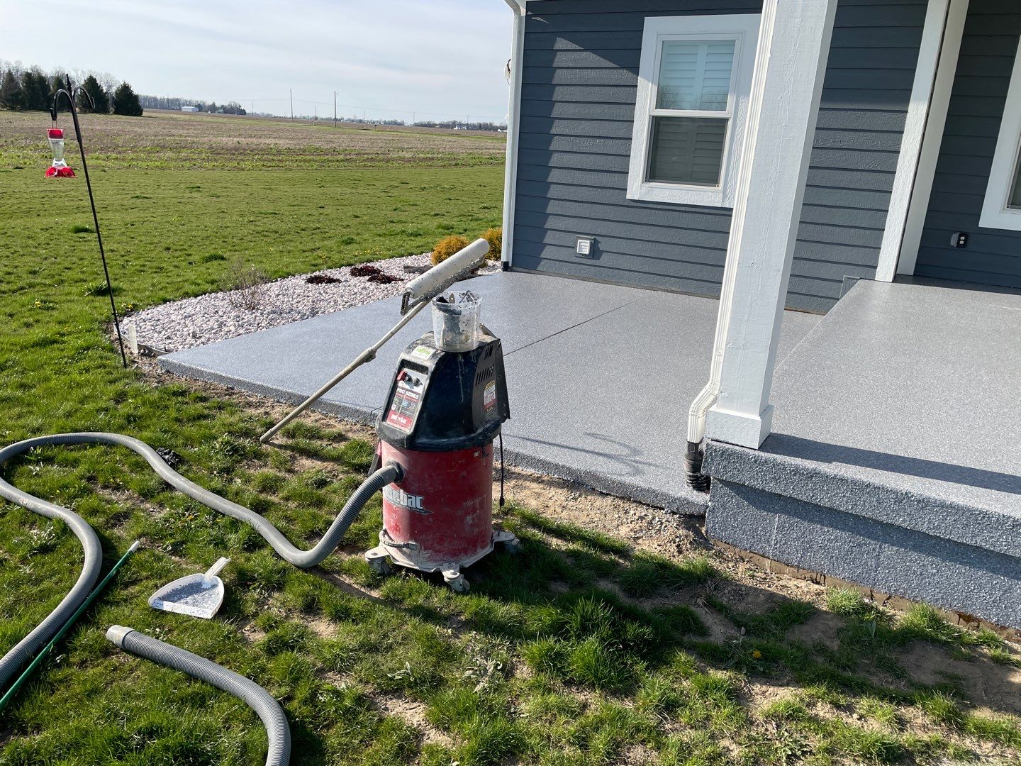 Garage, Barn and Patio Floor using Granite by Your1DayFloor.com