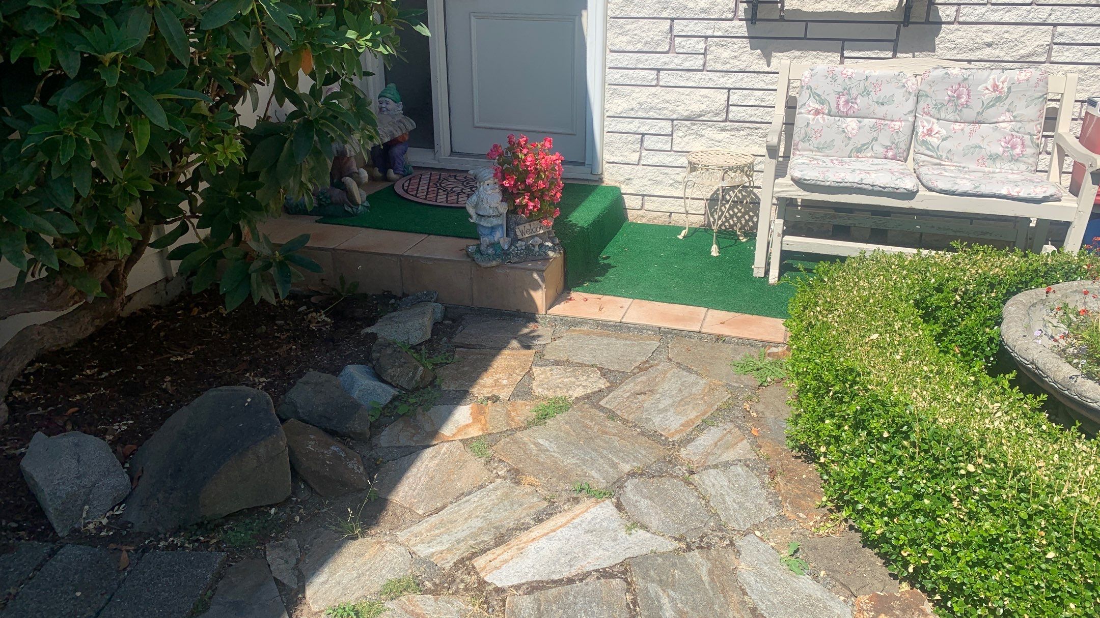 Gisela | Stamped Concrete Walkway  by Jireh Asphalt & Concrete Inc 