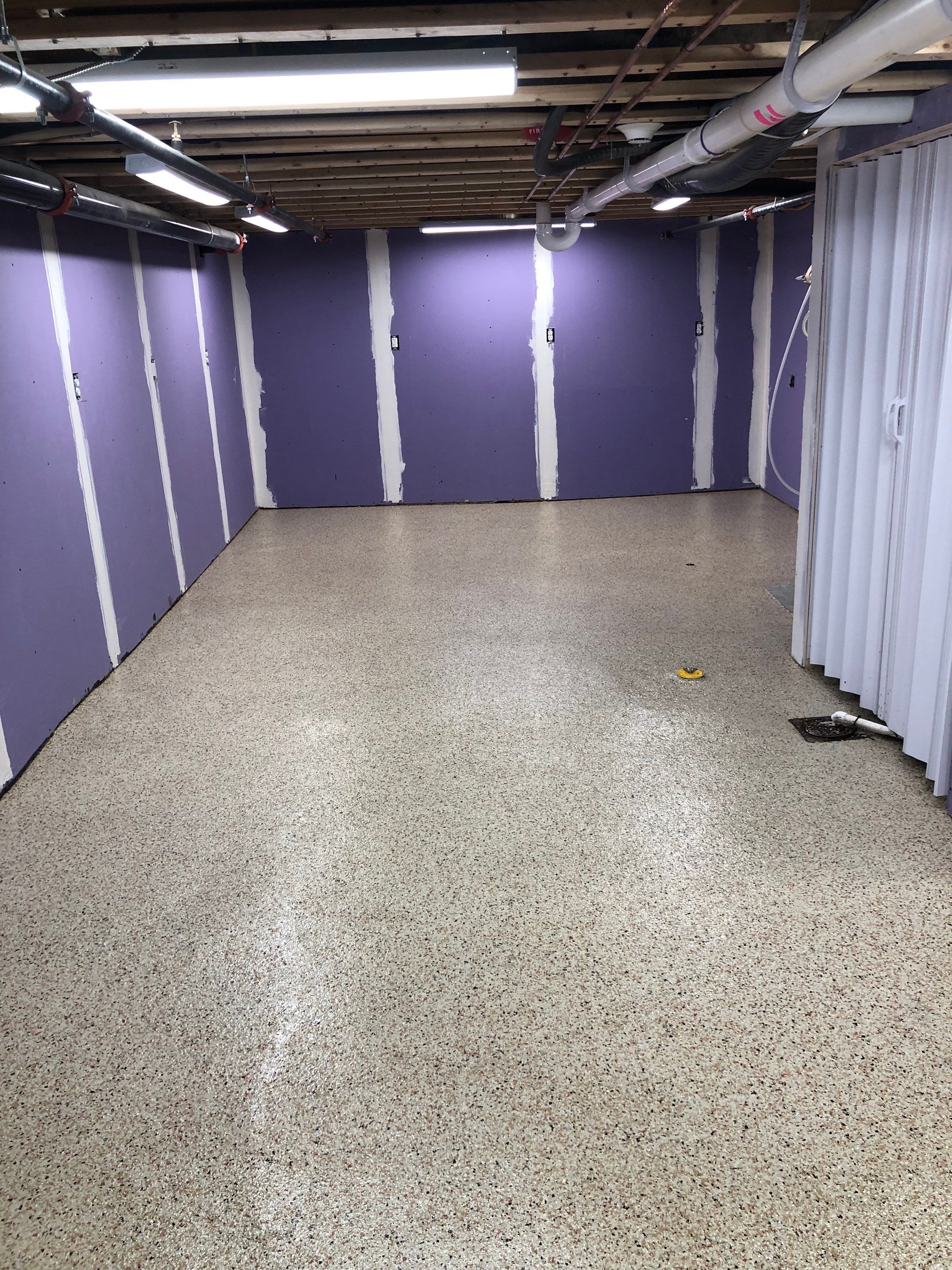 Restaurant Food Prep basement Project in Heidelberg by Floors in a Day, Inc