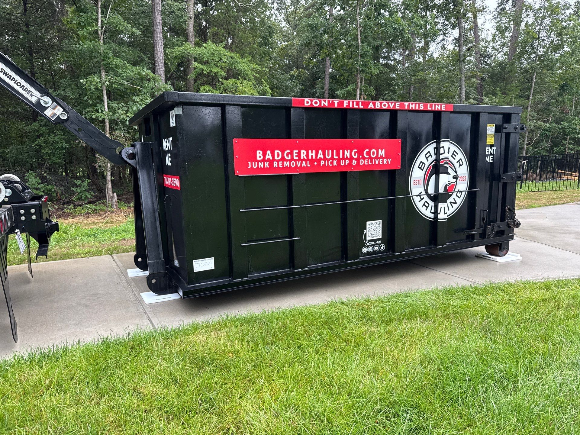 Project in Matthews by Badger Hauling