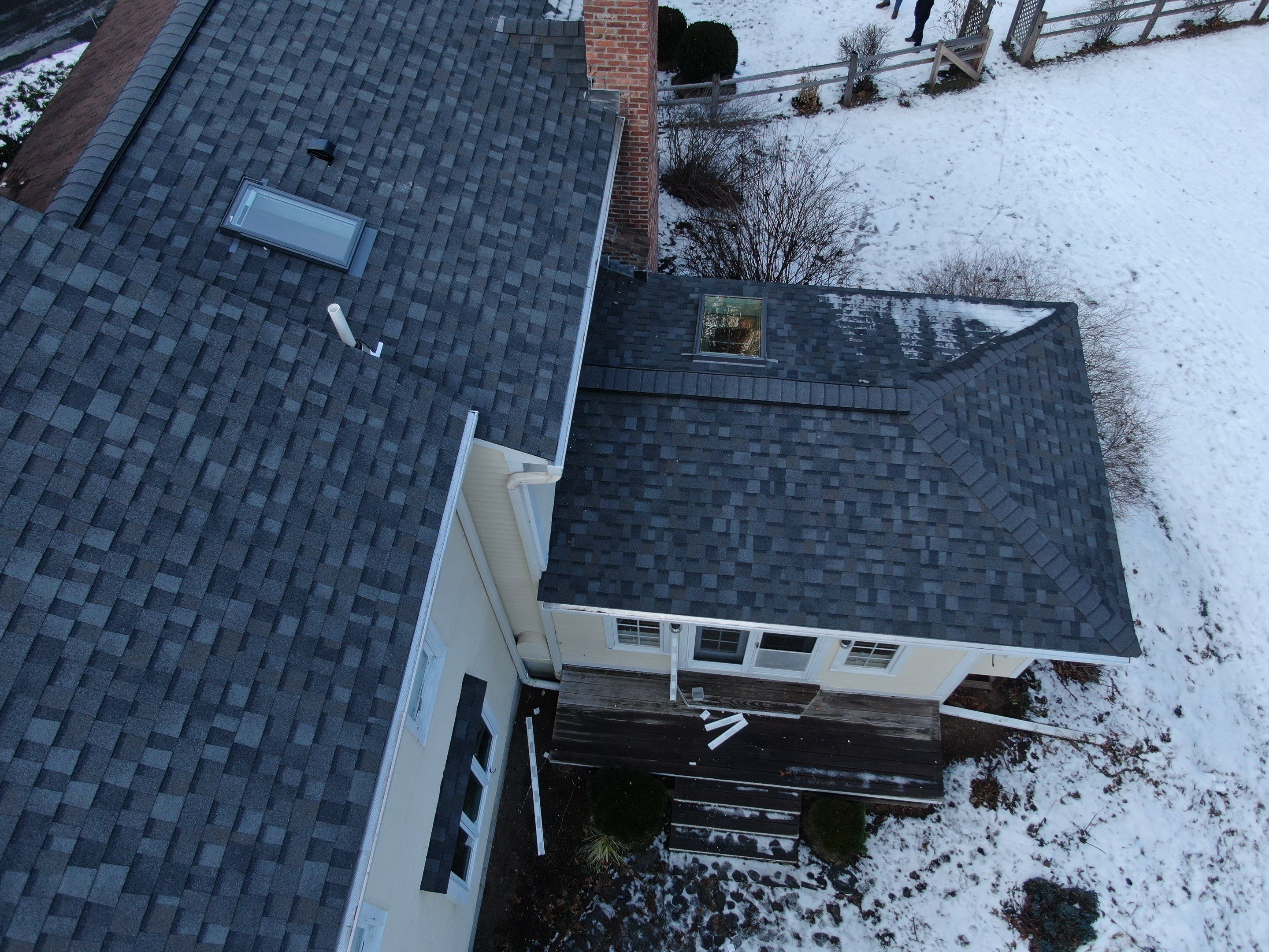 Full Roof Replacement + 5 New Velux Skylights with Relocation — Carlisle, MA by Mighty Dog Roofing of Greater Middlesex County