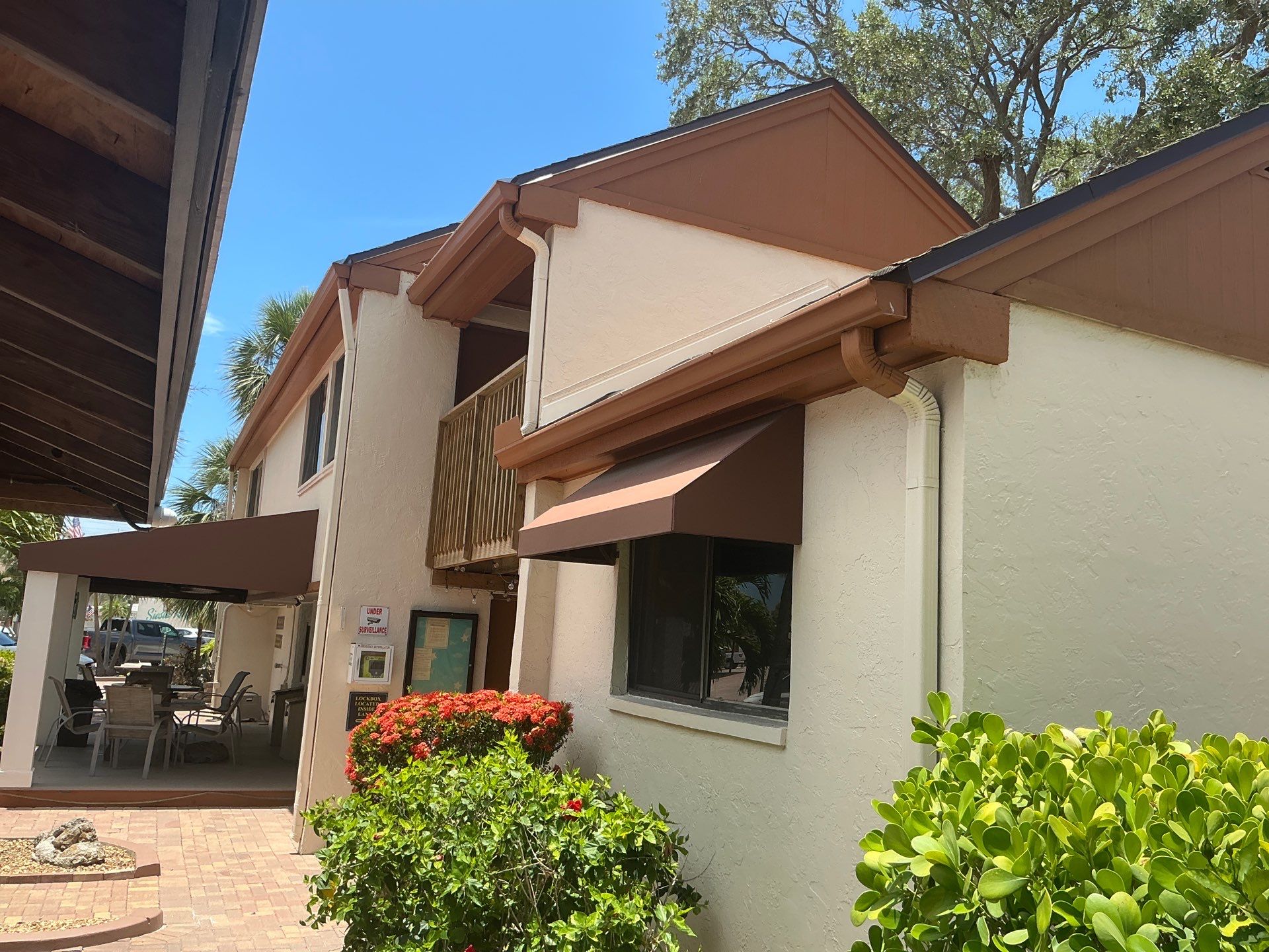 Downspout Installation Project in Sarasota FL by Gutter Professors