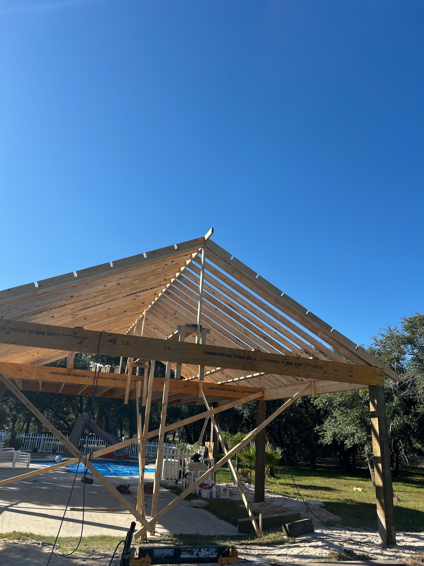 Poolside Pink Top by Bayfront Roofing and Construction