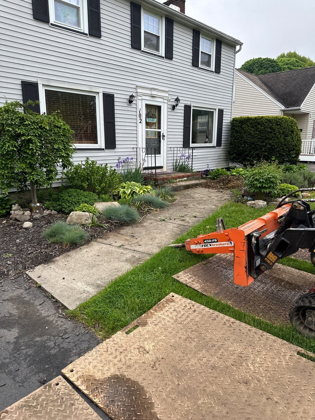 Broom Finish Walkway  by NG Masonry & Construction LLC