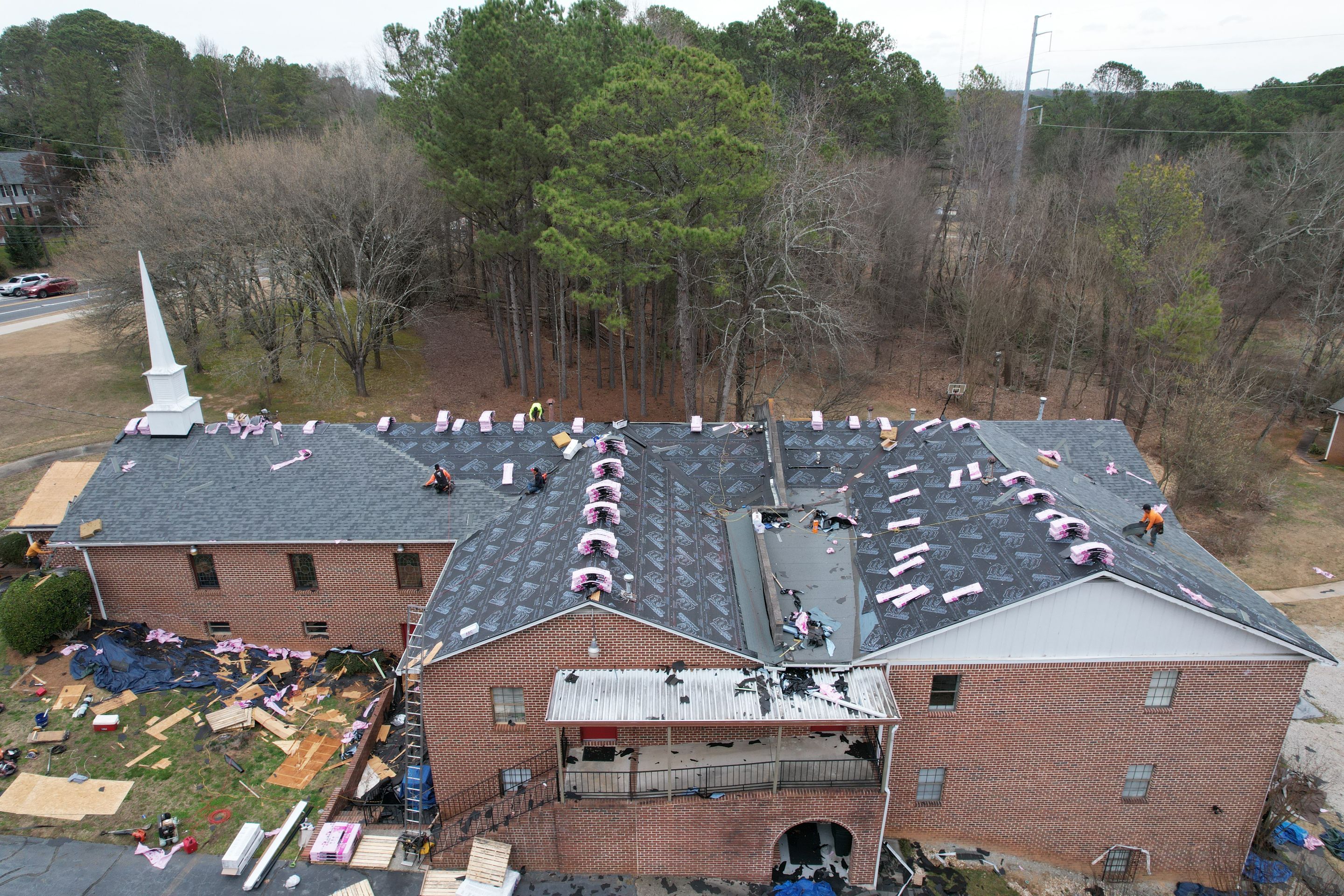 Church Roof Replacement using Owens Corning by Inspector Roofing and Restoration