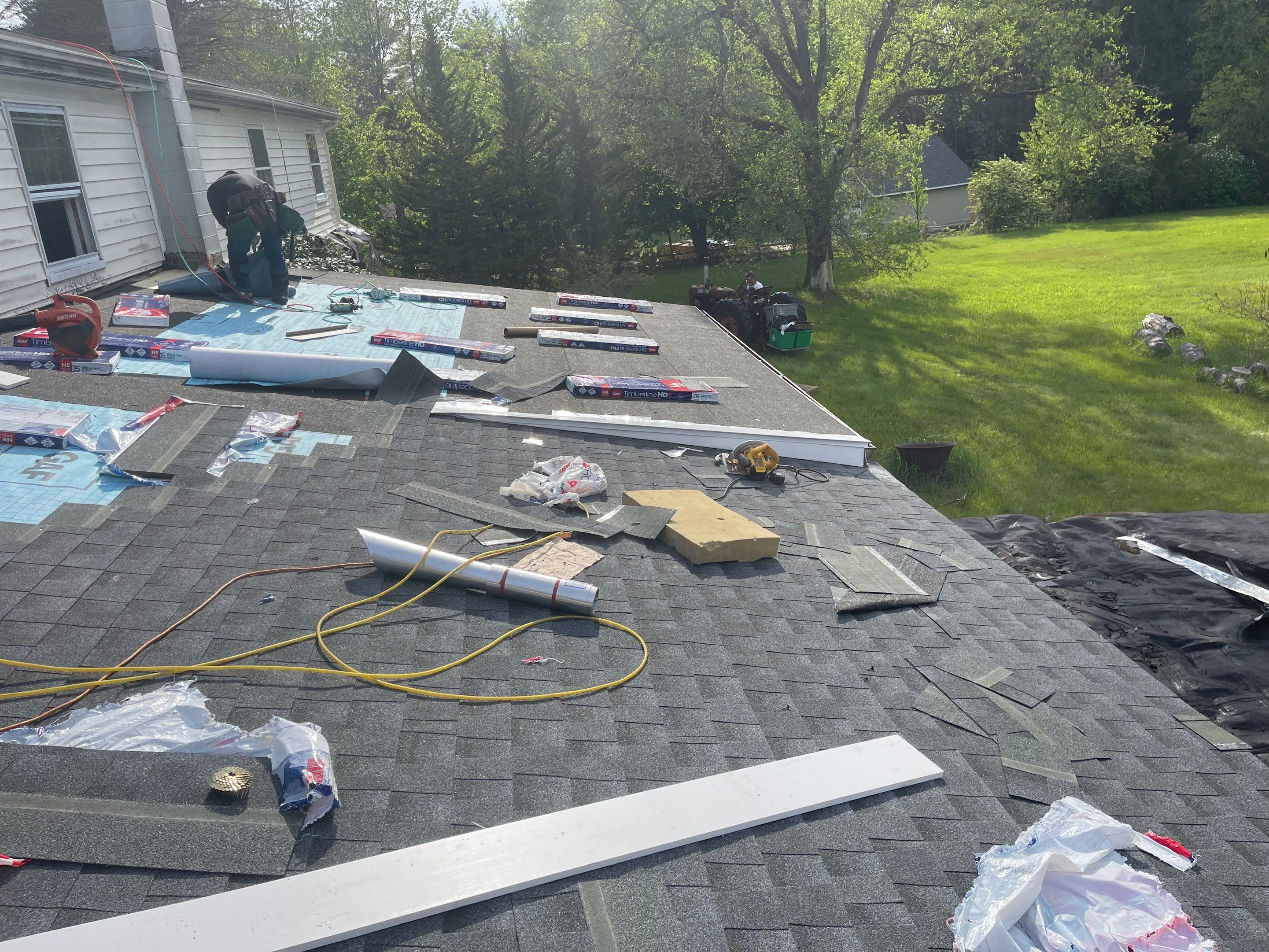 Residential Roofing Installation using GAF Timberline HDZ by Sensible Home Solutions