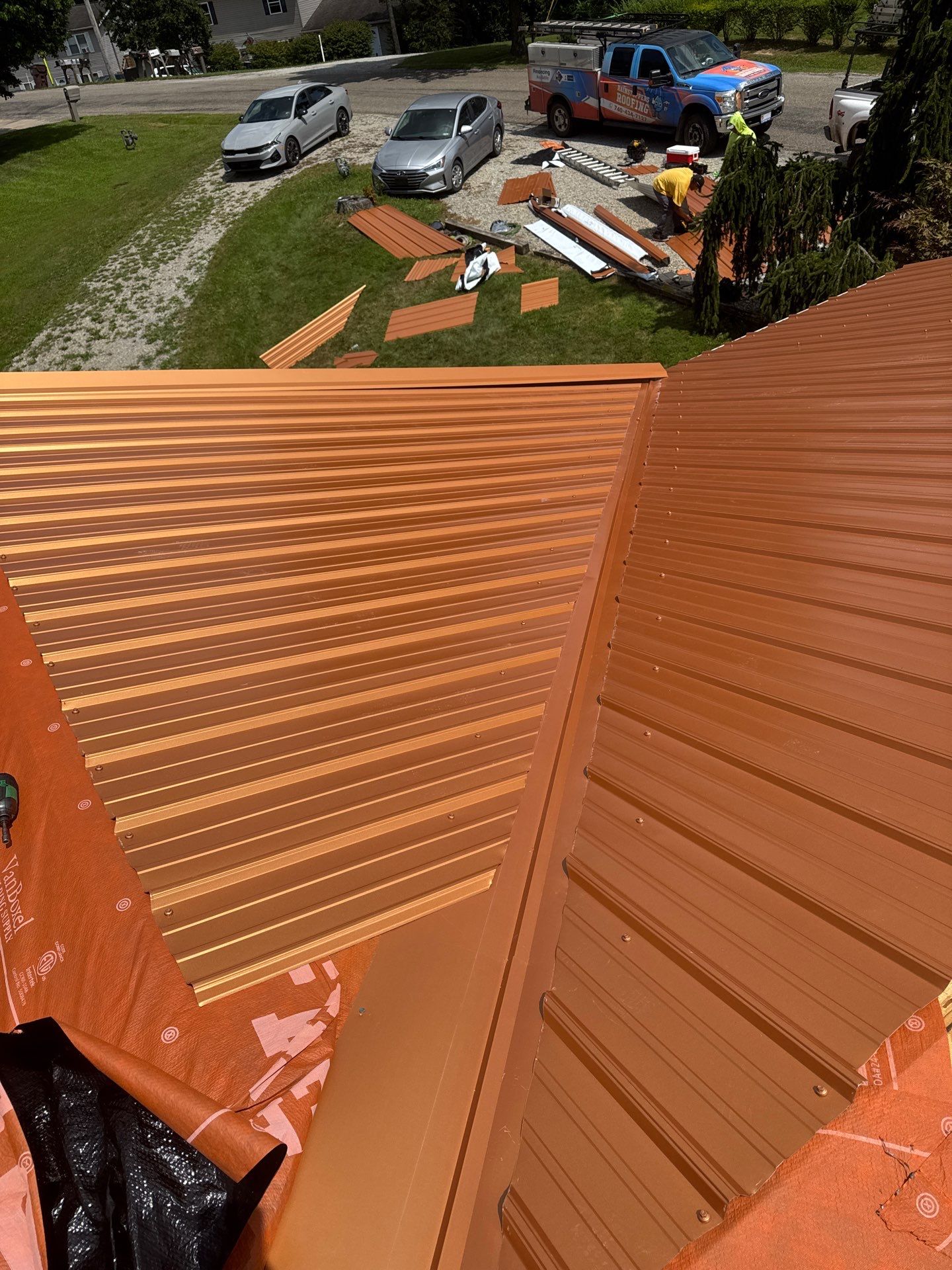 Residential Roofing Installation using Metal by Rainstoppers Roofing