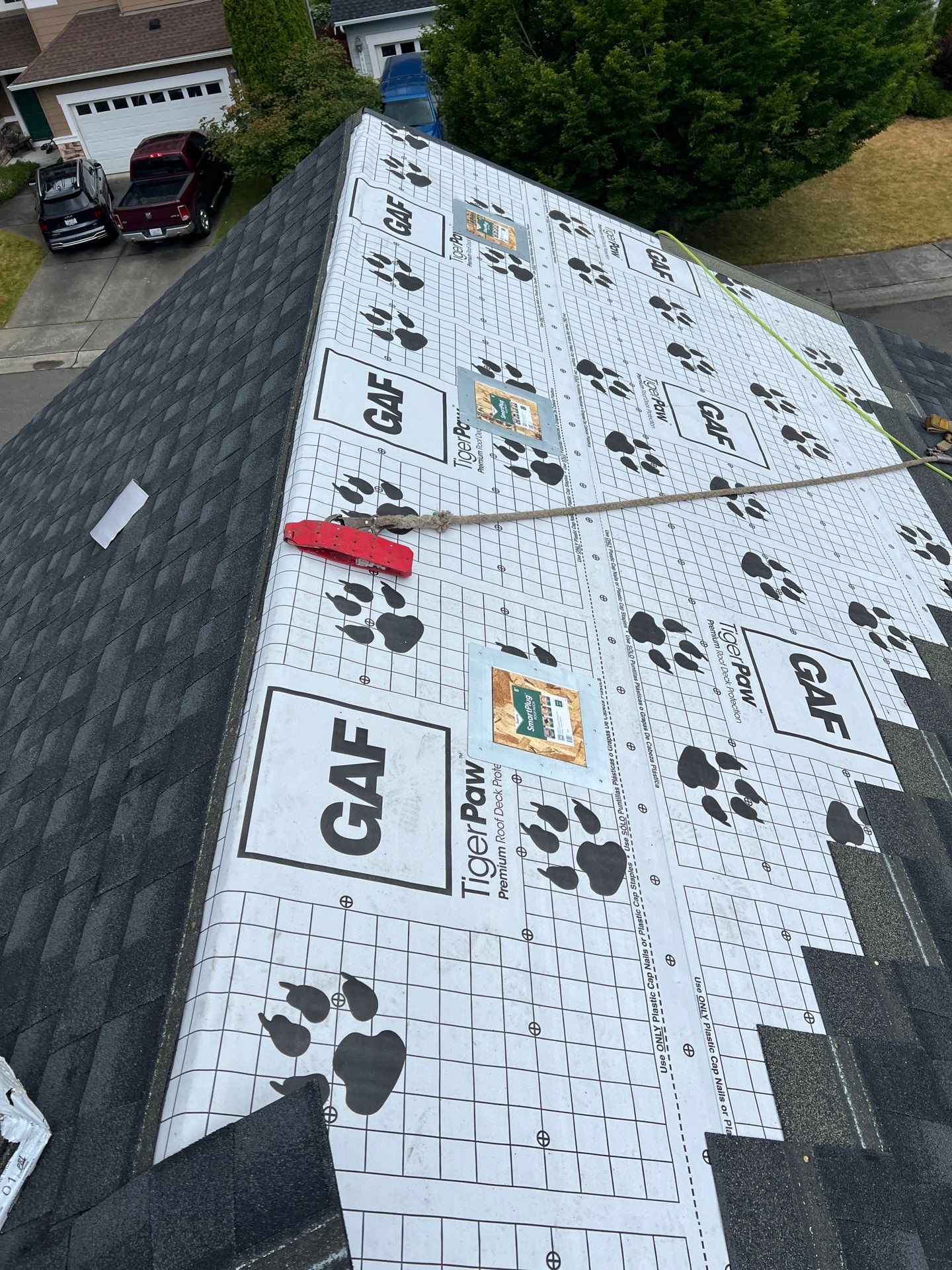 Residential Roofing Installation using GAF UHDZ Shingles by Roofing Formula LLC
