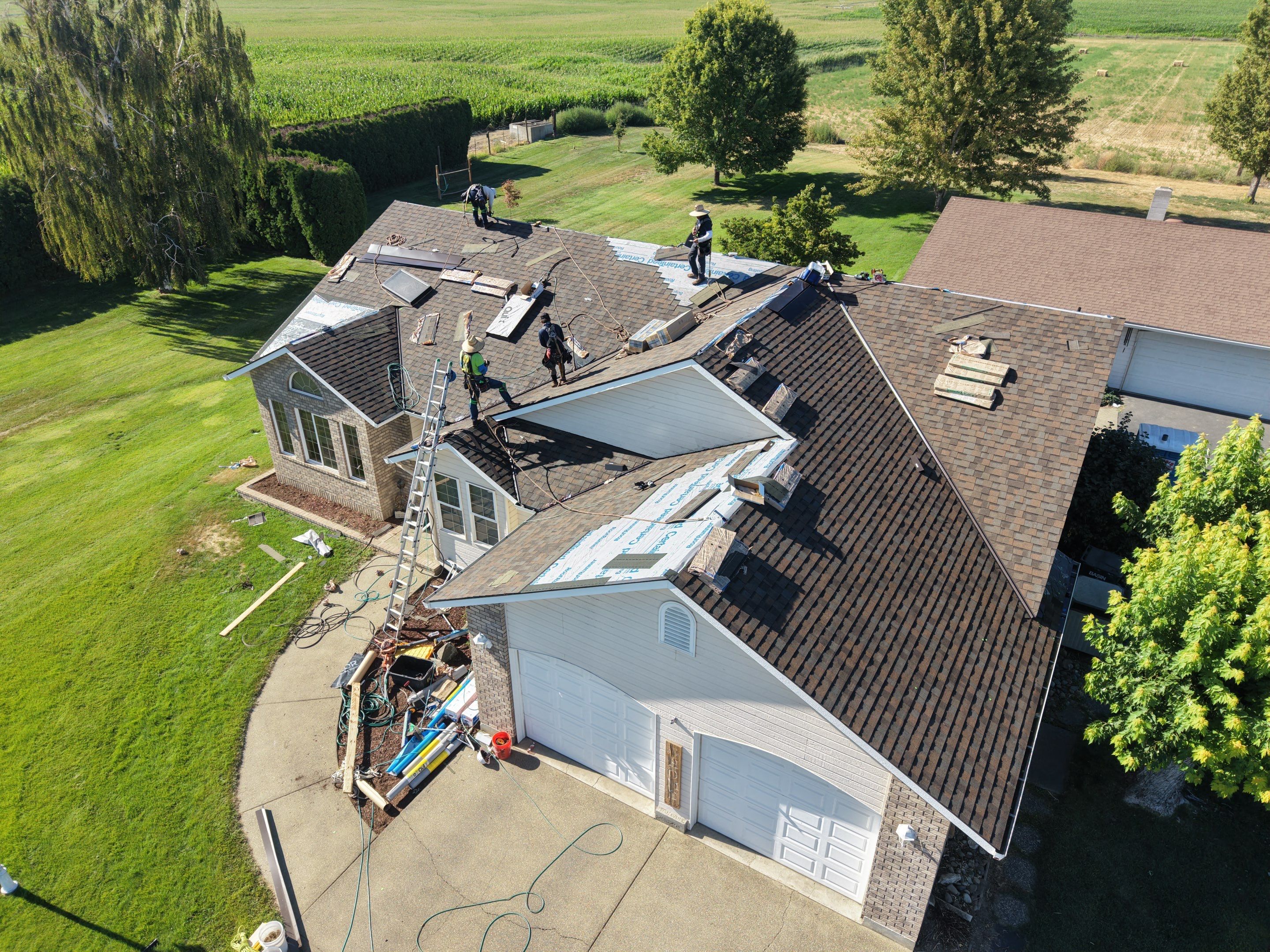 Full Residential Roof Replacement and Patio Cover Installation Van Belle Rd Outlook, WA 98938 by Alpine Roofing