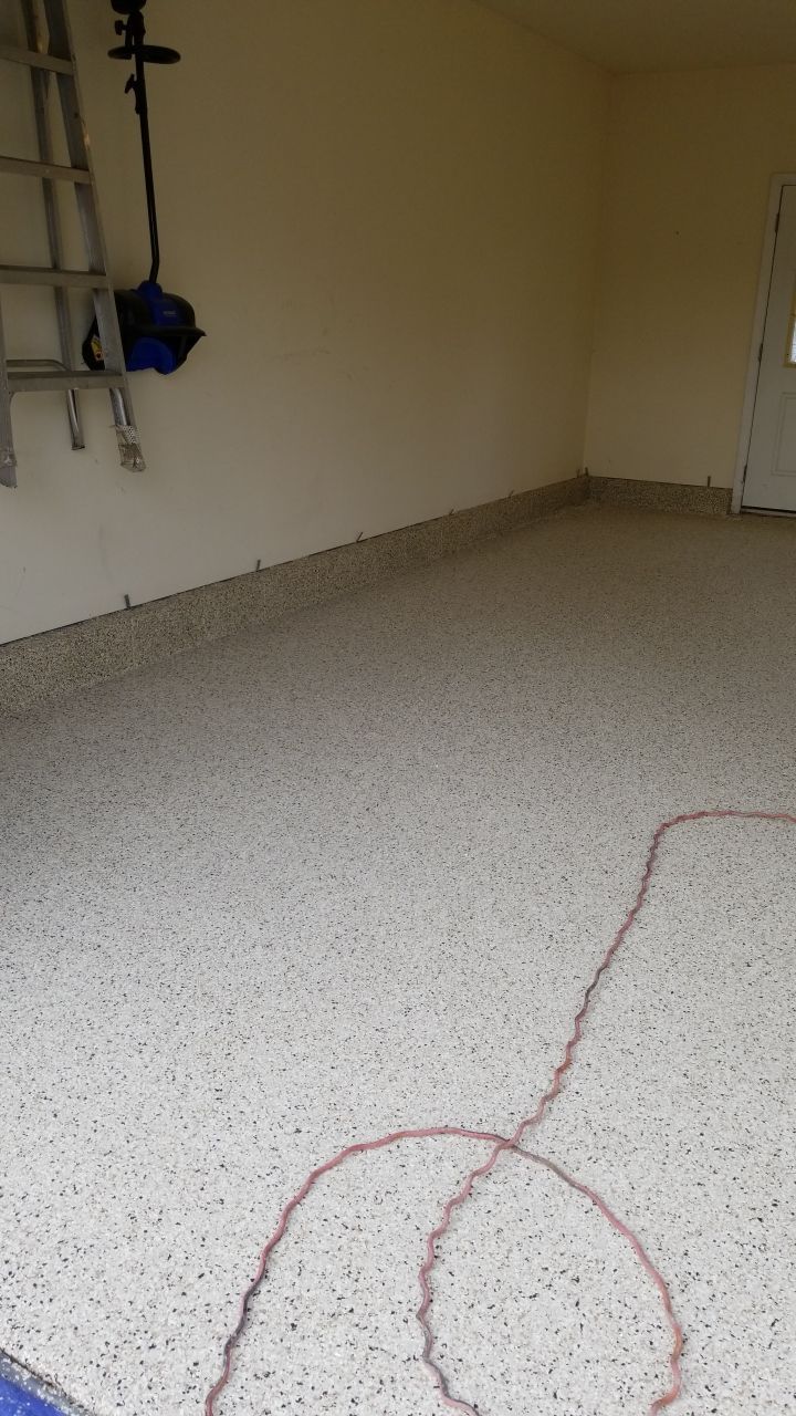Garage Floor in Driftwood by Spectrum Painting, LLC