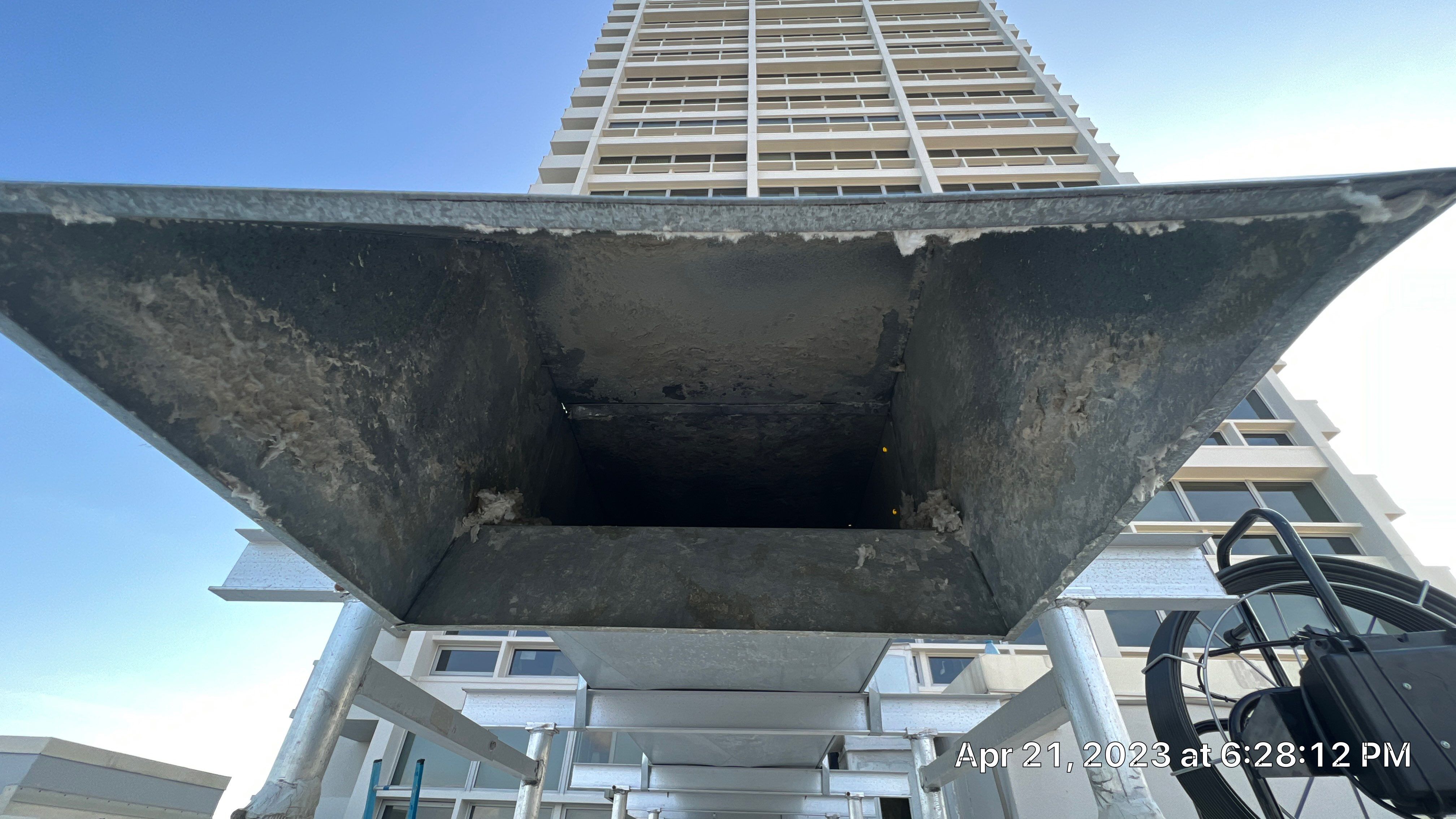 Exhaust Shaft using a Camera by TIES360 Air Ducts Plus