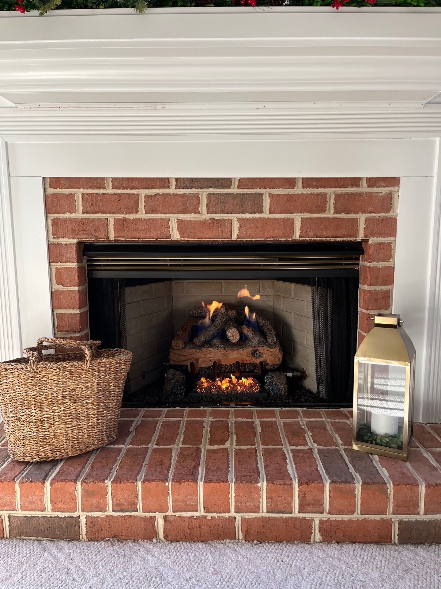 Remote Control Gas Logs Upgrade  by Premier Chimney and Roofing