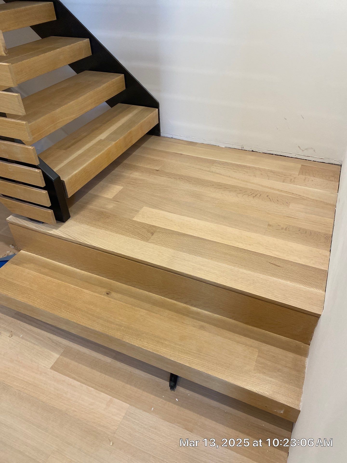 Basement Remodel using Engineered White Oak by RTBaldwin Hardwood Floors