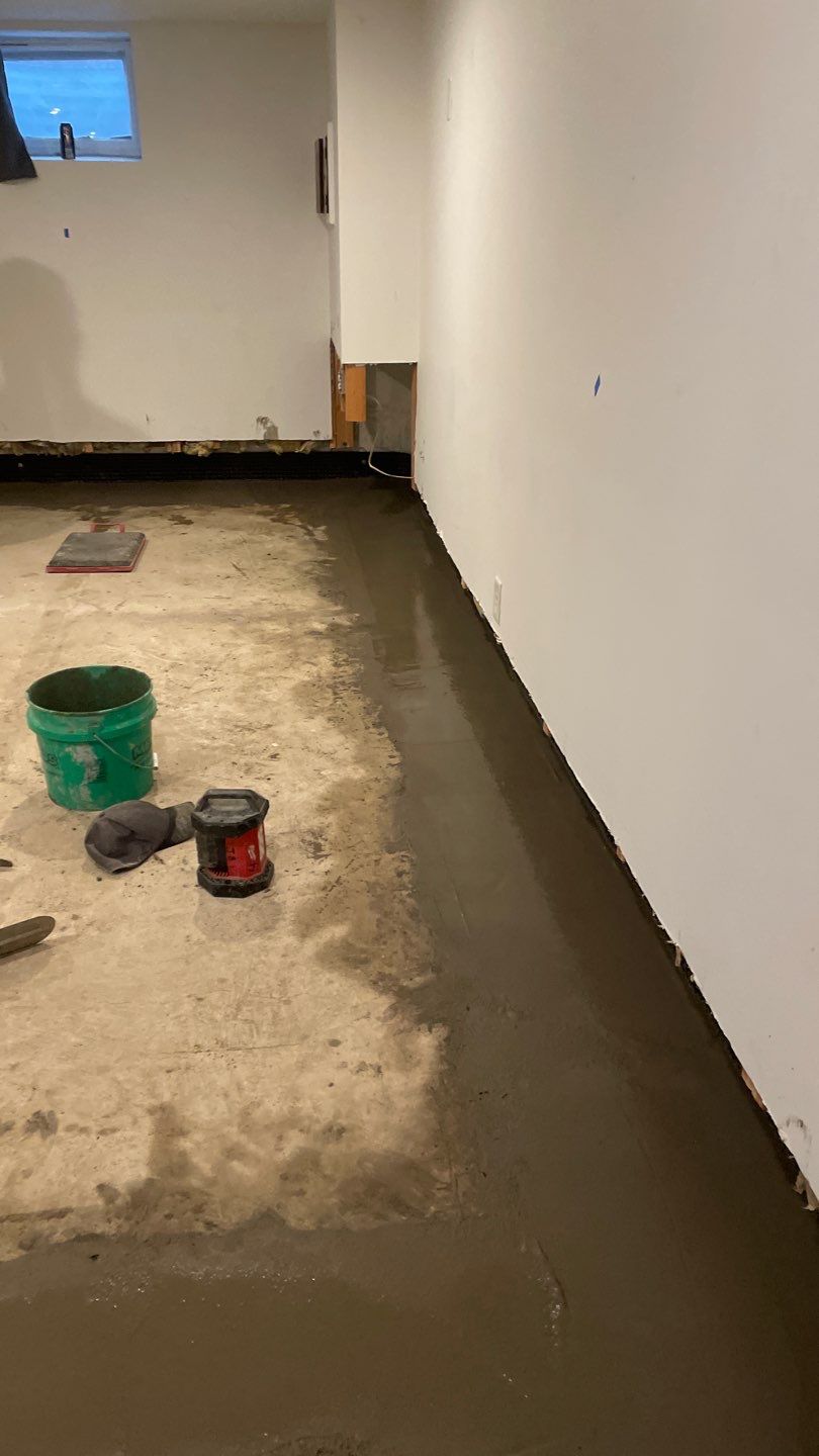 Drain tile & a sump pump for Ruth by Waterproofing Northeast