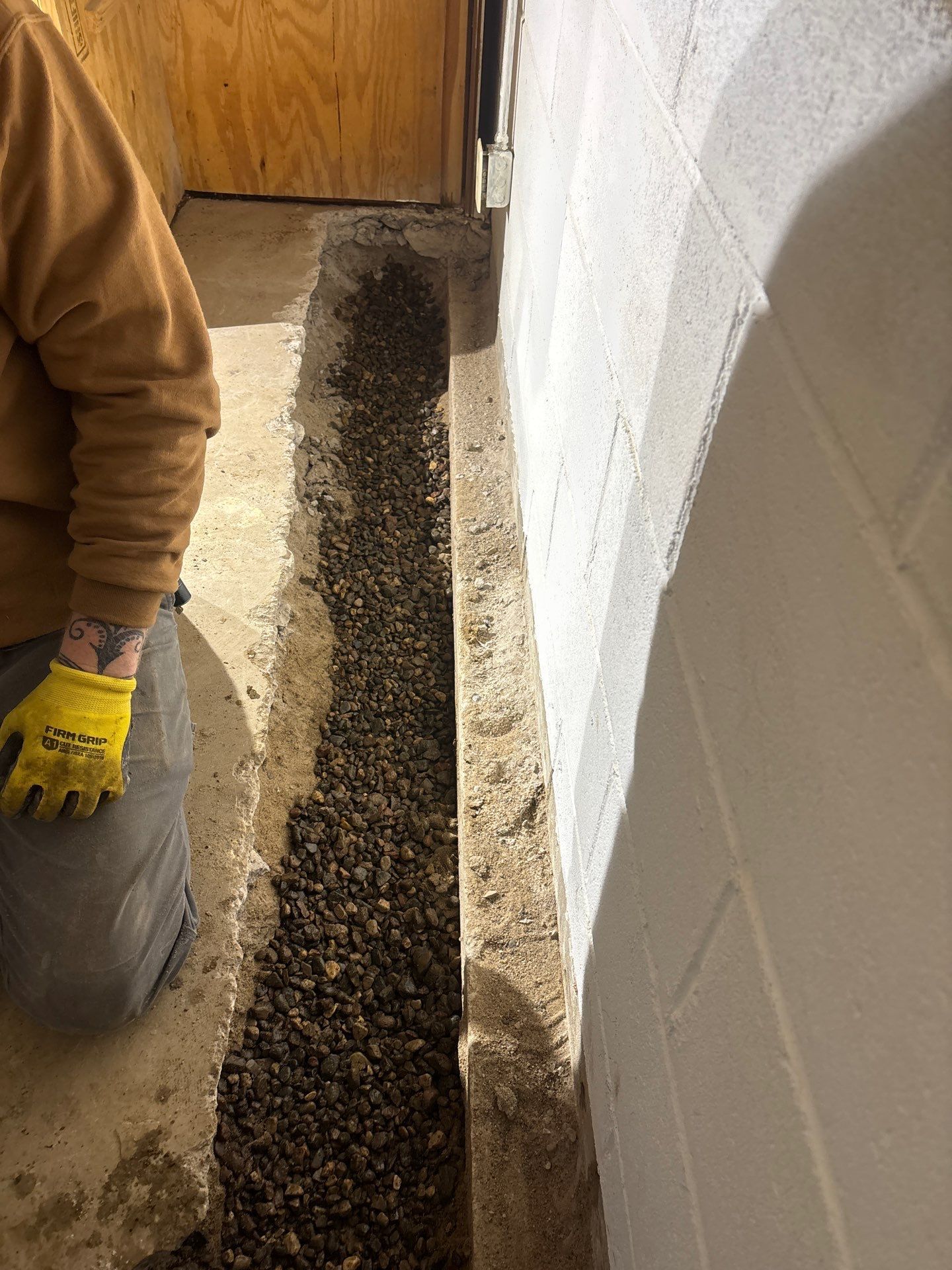 Interior Drain Tile & Foundation Crack Repair in St. Anthony, MN by Waterproofing Northeast