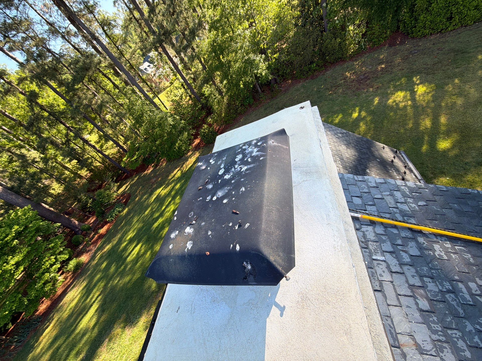 Historical Slate Roof Repair and Chimney Flashing Restoration in West Point by Cade Construction