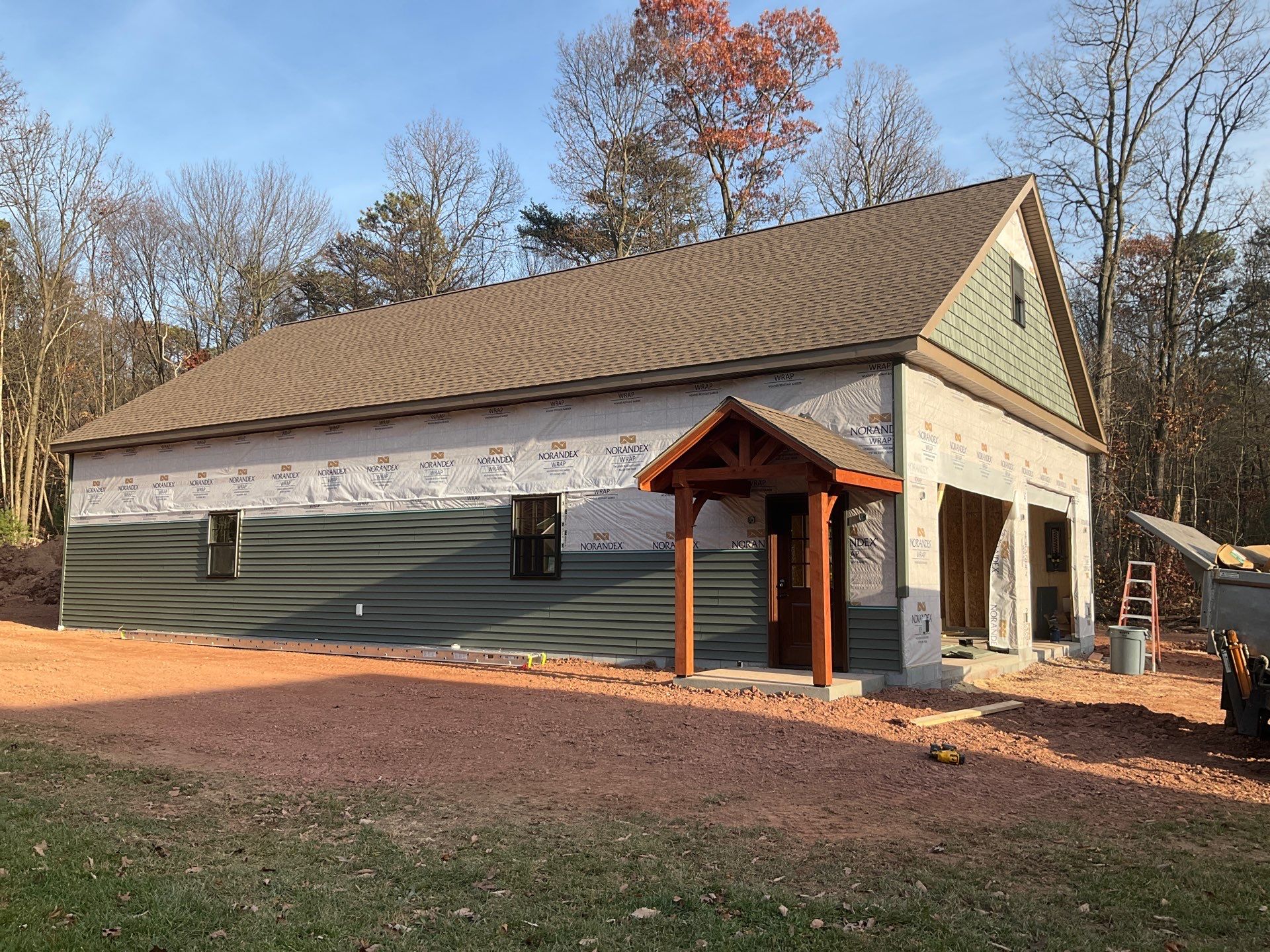 Custom Two-Story Garage with Finished Upper Leve by Esh Builders