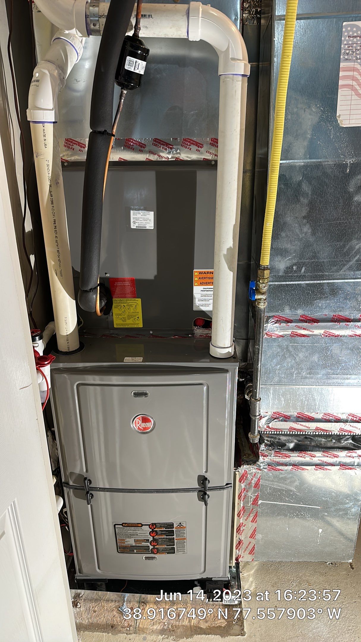 Central Air Conditioning Installation using Rheem by Pro Sky Services