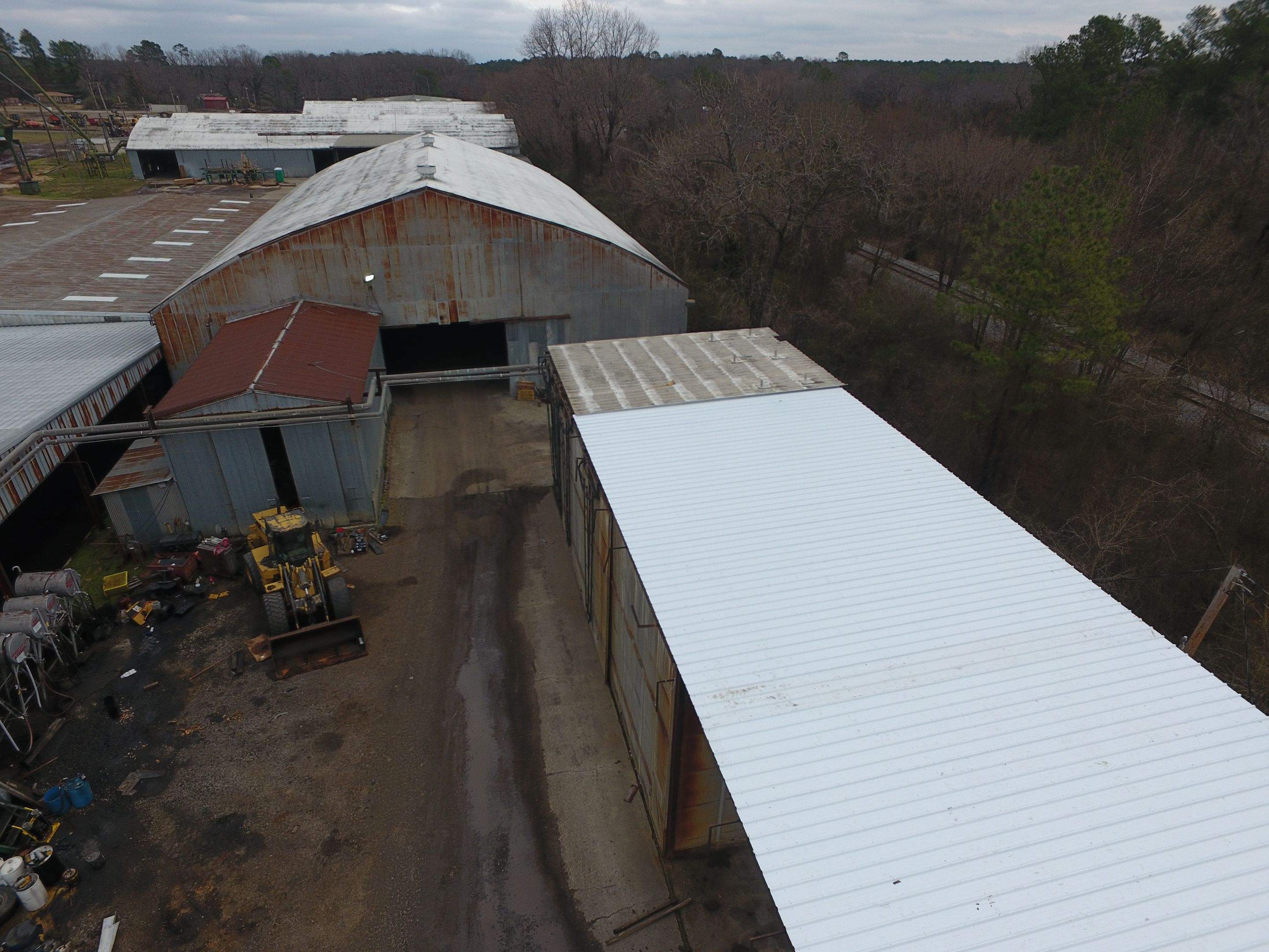 Commercial Roofing Installation using Aluminum Roofing panels by Hostetler Roofing
