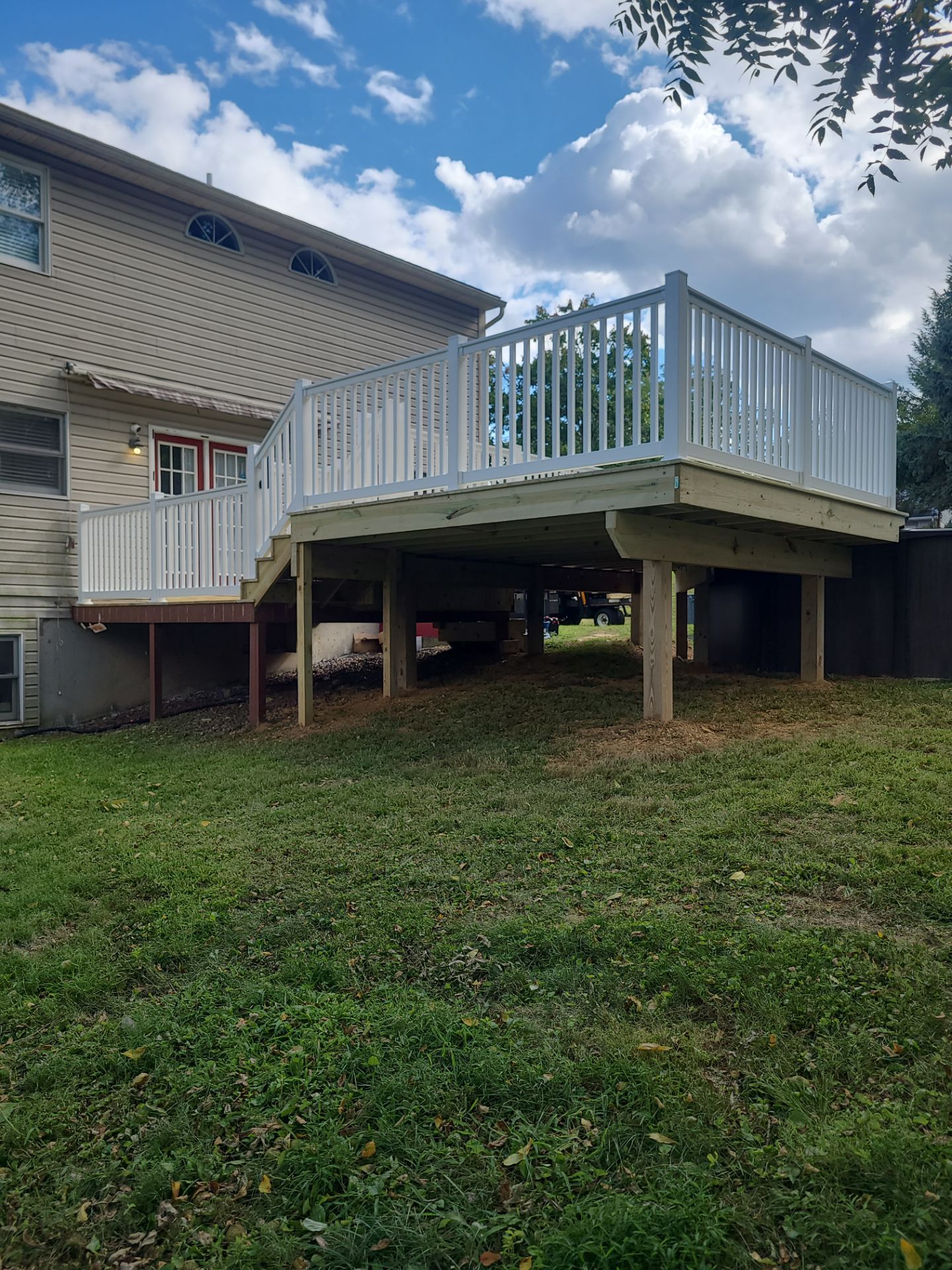 Pressure Treated Wooden Deck by Wyomissing Construction LLC 