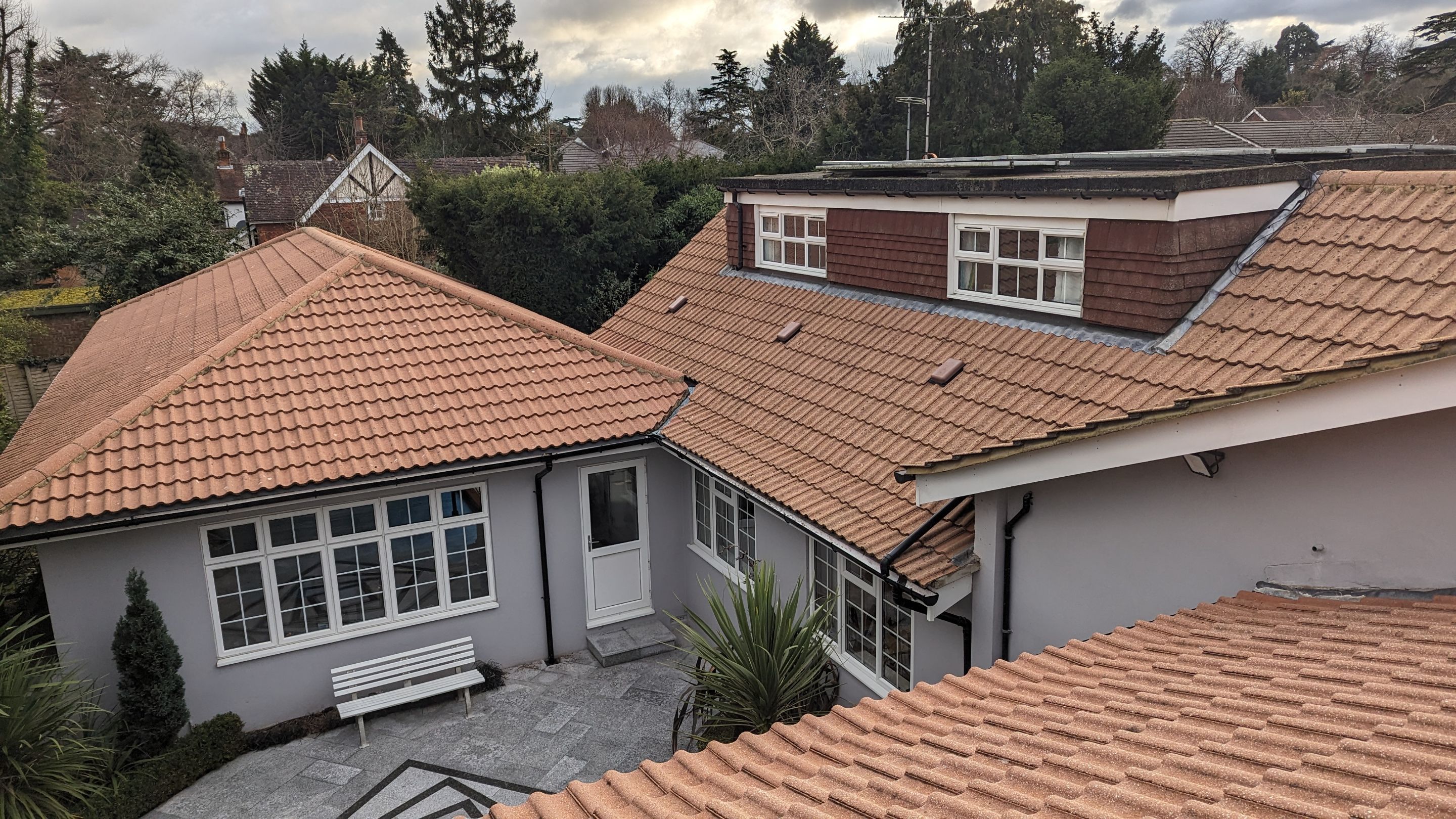 Roof and Driveway Clean using Honda 15lpm Low Pressure Washing Machine by Ges Exterior Cleaning ltd