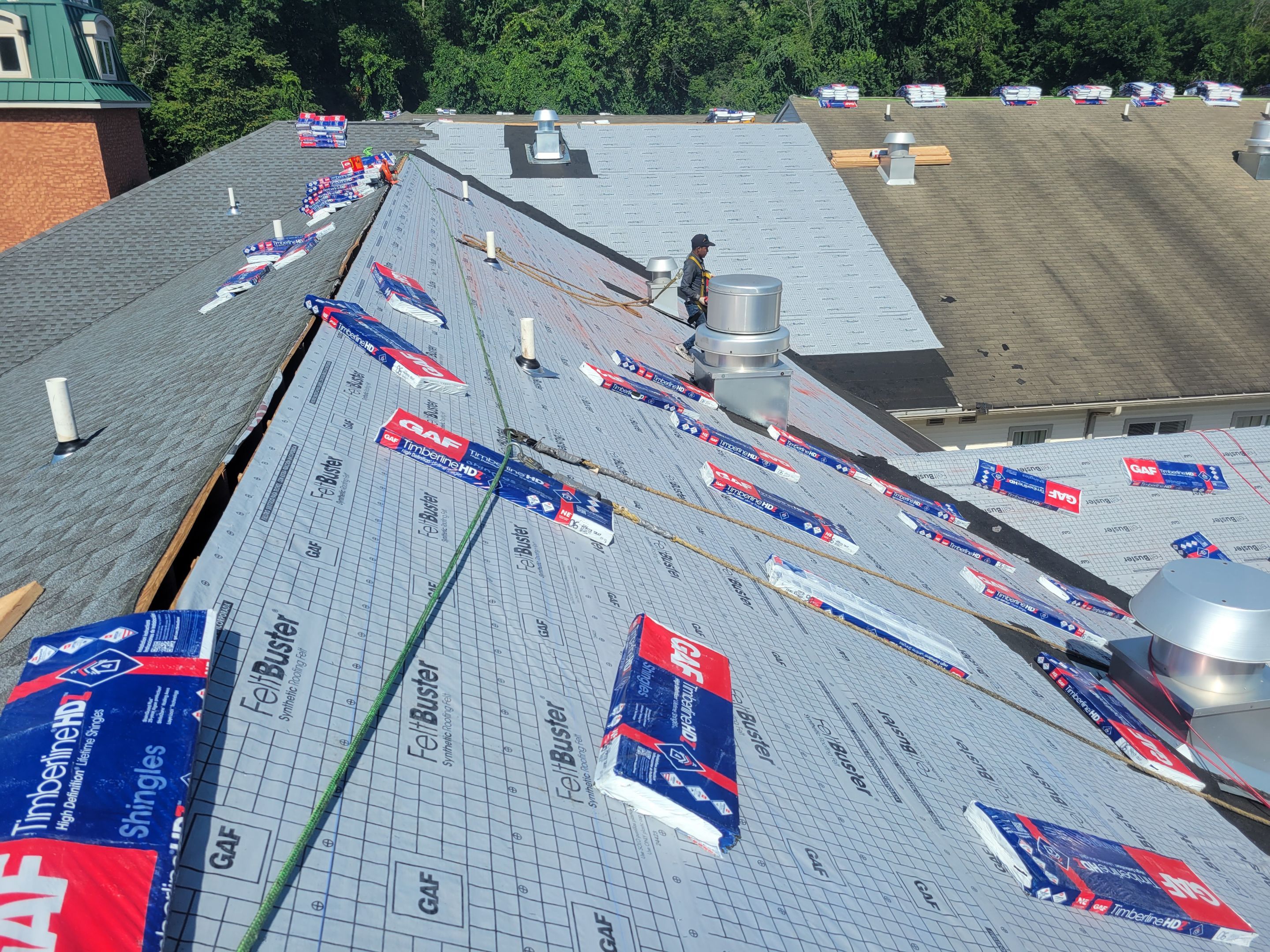 Commercial Roofing Installation using GAF Timberline  by All Site Roofing