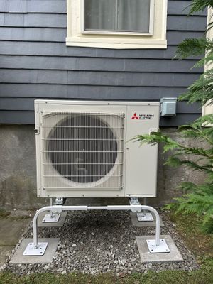Mitsubishi 6 zone ductless installation 