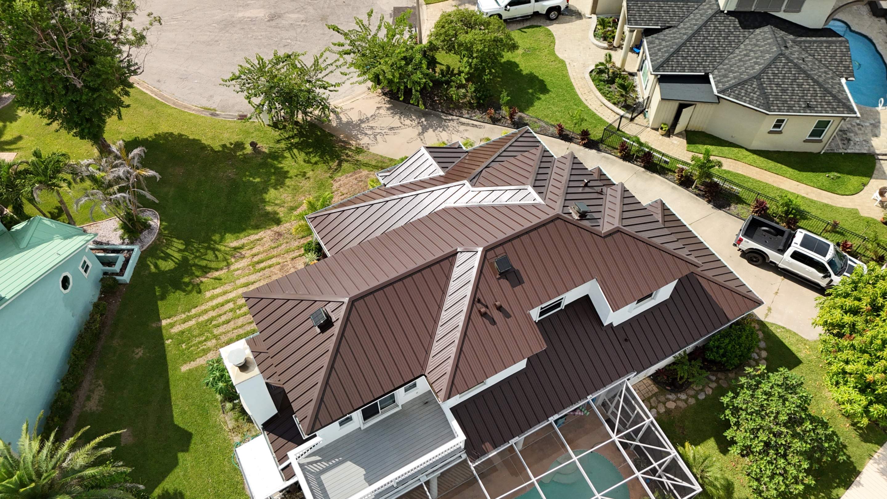 Aluminum Standing Seam Metal Roof Installation in Melbourne Beach by Wiedmann Construction & Roofing