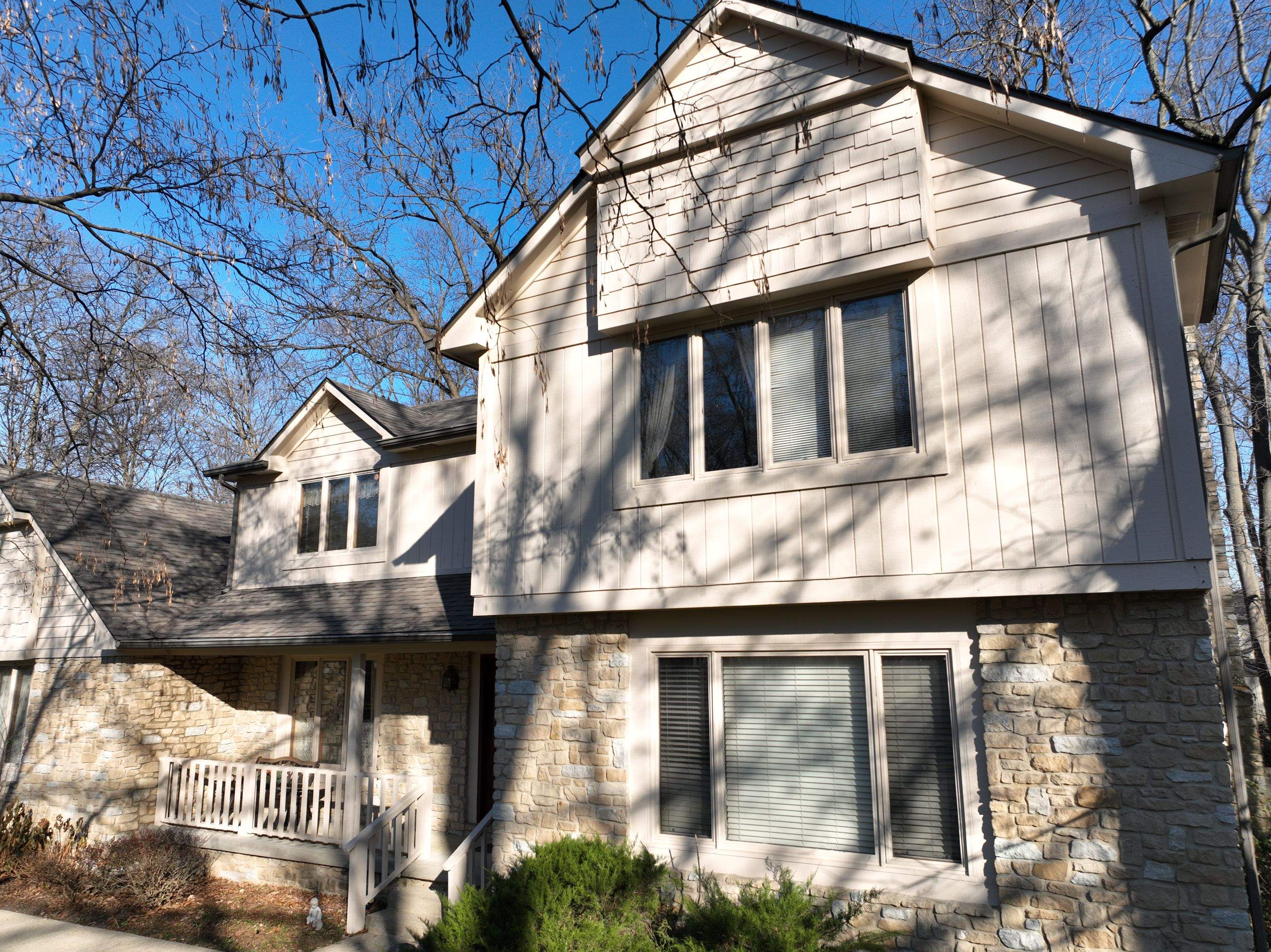 Seabreeze Roof Replacement, Exterior Siding and trim repairs and paint by 317 Roofing & Restorations