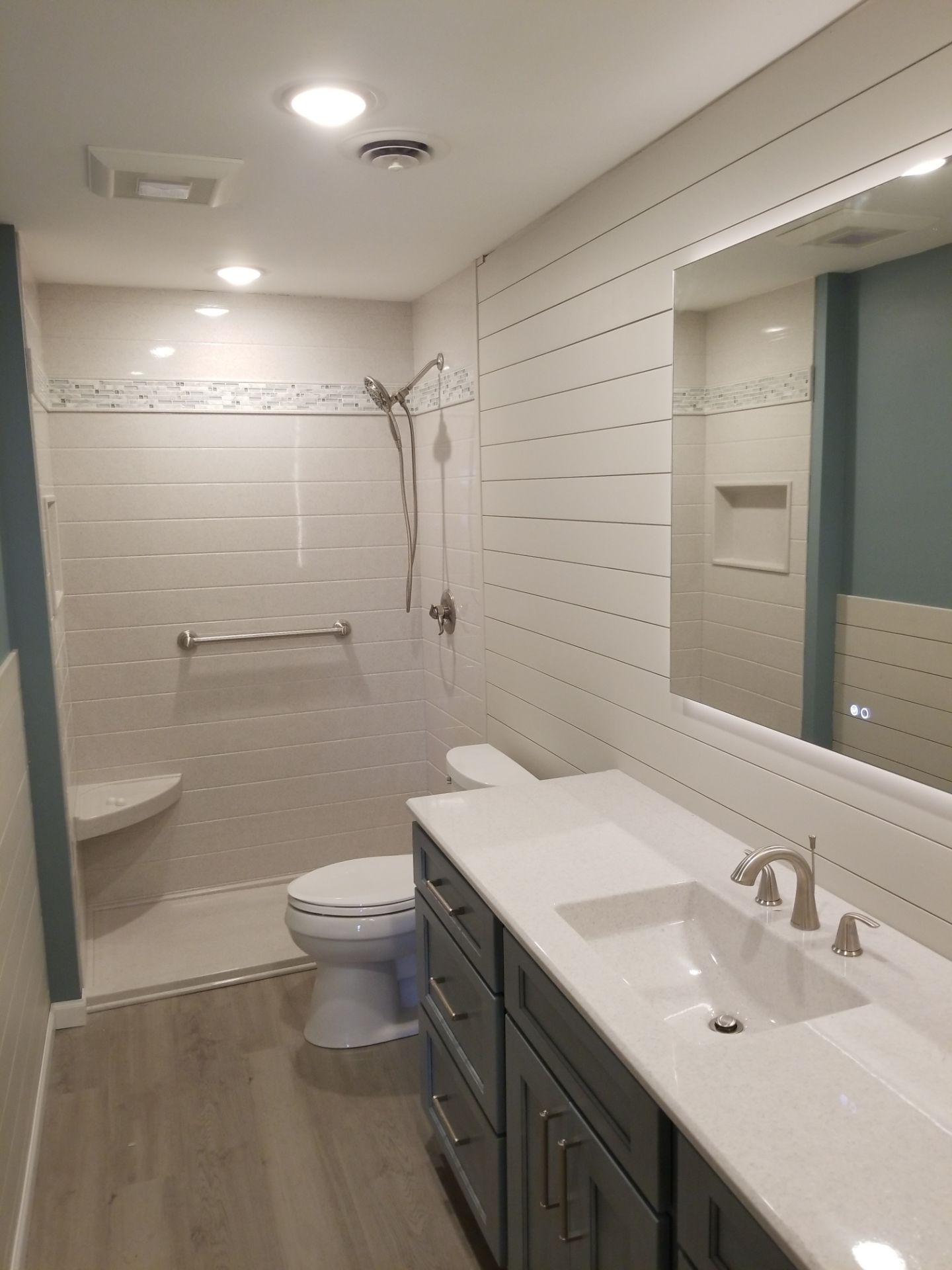 Diane's Basement Bath Remodel by Kitchen Works LLC