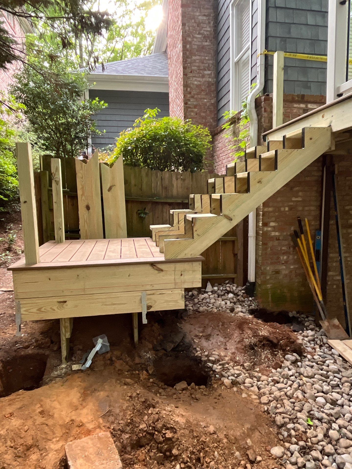 Trex New Deck Build with Screened in Under Deck by Nelson Exteriors 