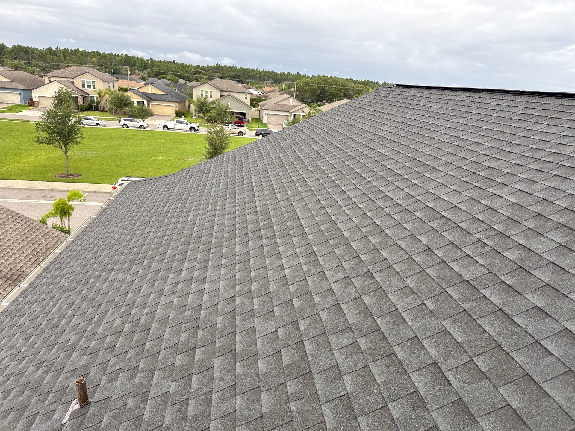 2-Story Asphalt Shingle Roof Cleaning & House Wash – Cypress Mill, Sun City Center, FL by Sunshine AquaWash