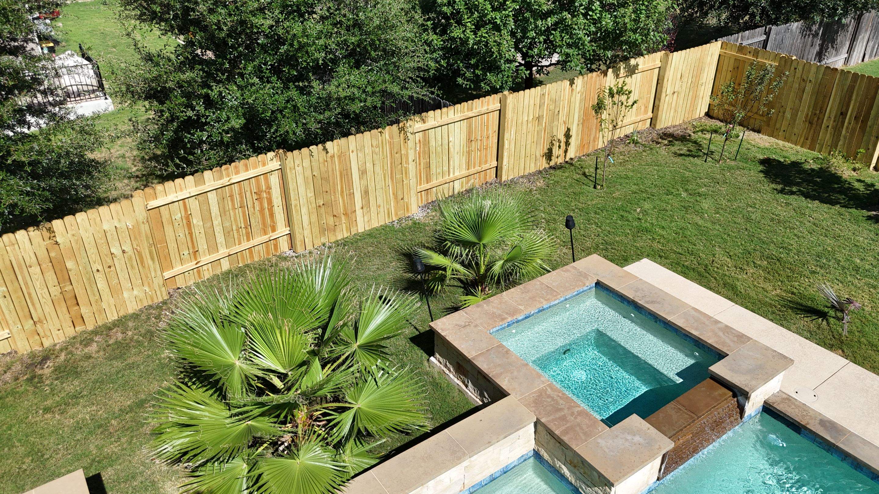 Residential Wood Fence in Austin by RoofsOnly.com