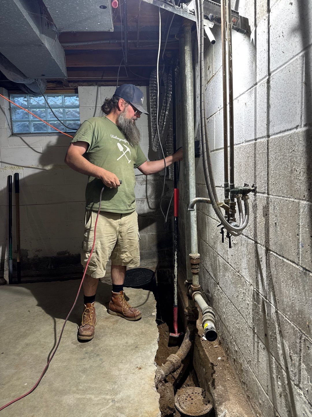 Interior Drain Tile Installation near Columbia Heights, MN by Waterproofing Northeast