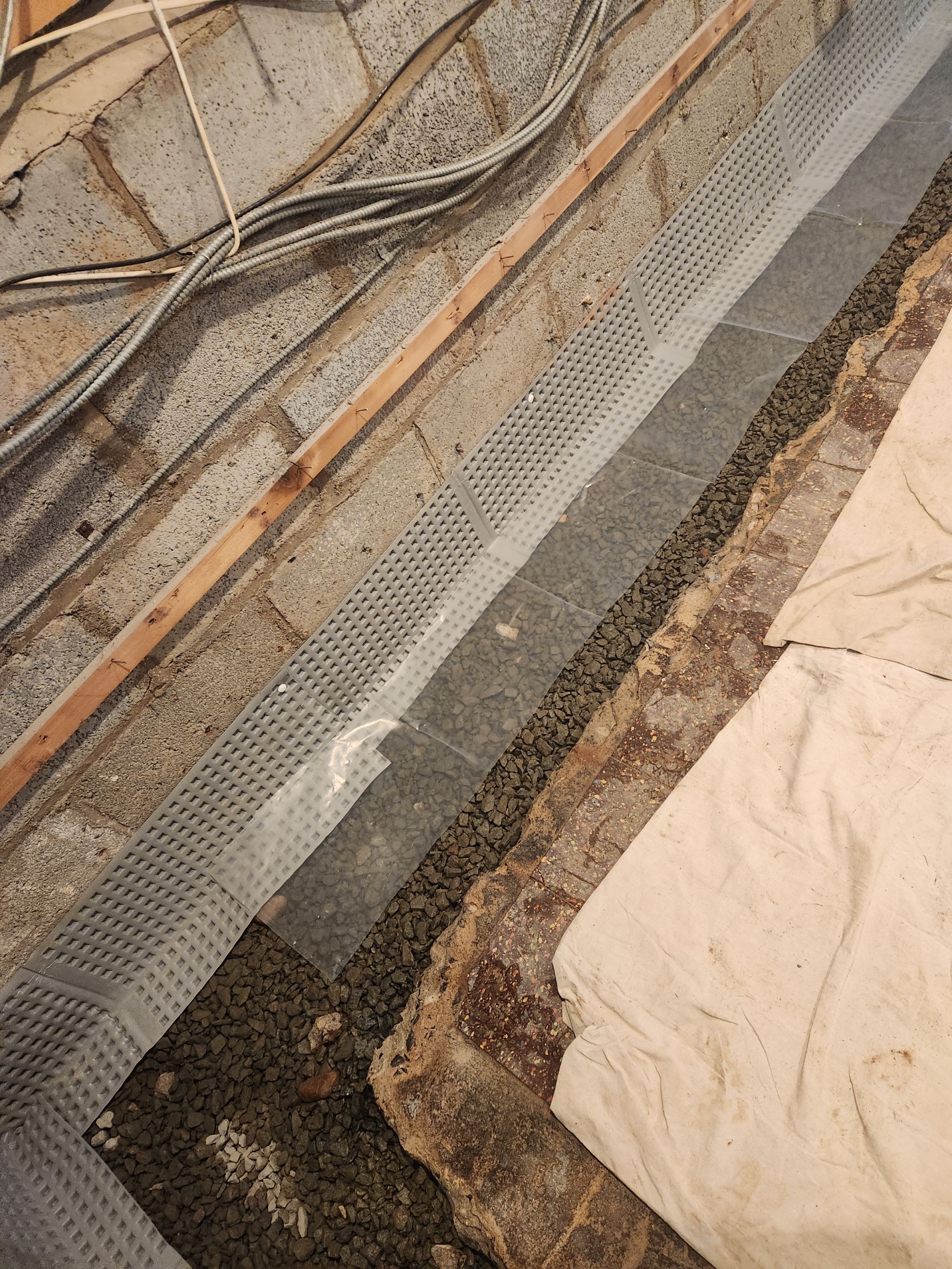 Interior French Drain West Orange NJ by Pure Service Pro, LLC 