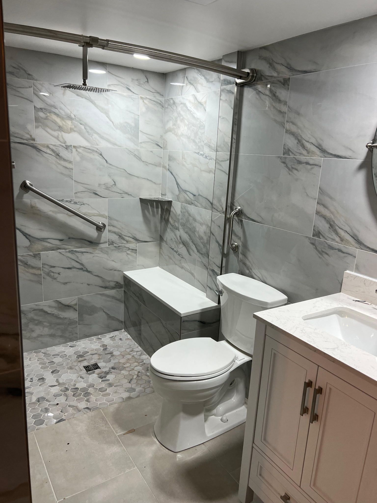 Secondary Bathroom Remodel (Basement) - Glen Burnie, MD by Remodel Now