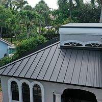 24ga 1.5" Mechanical Seam Matte Black by Total Roofing System The Metal Roof Experts