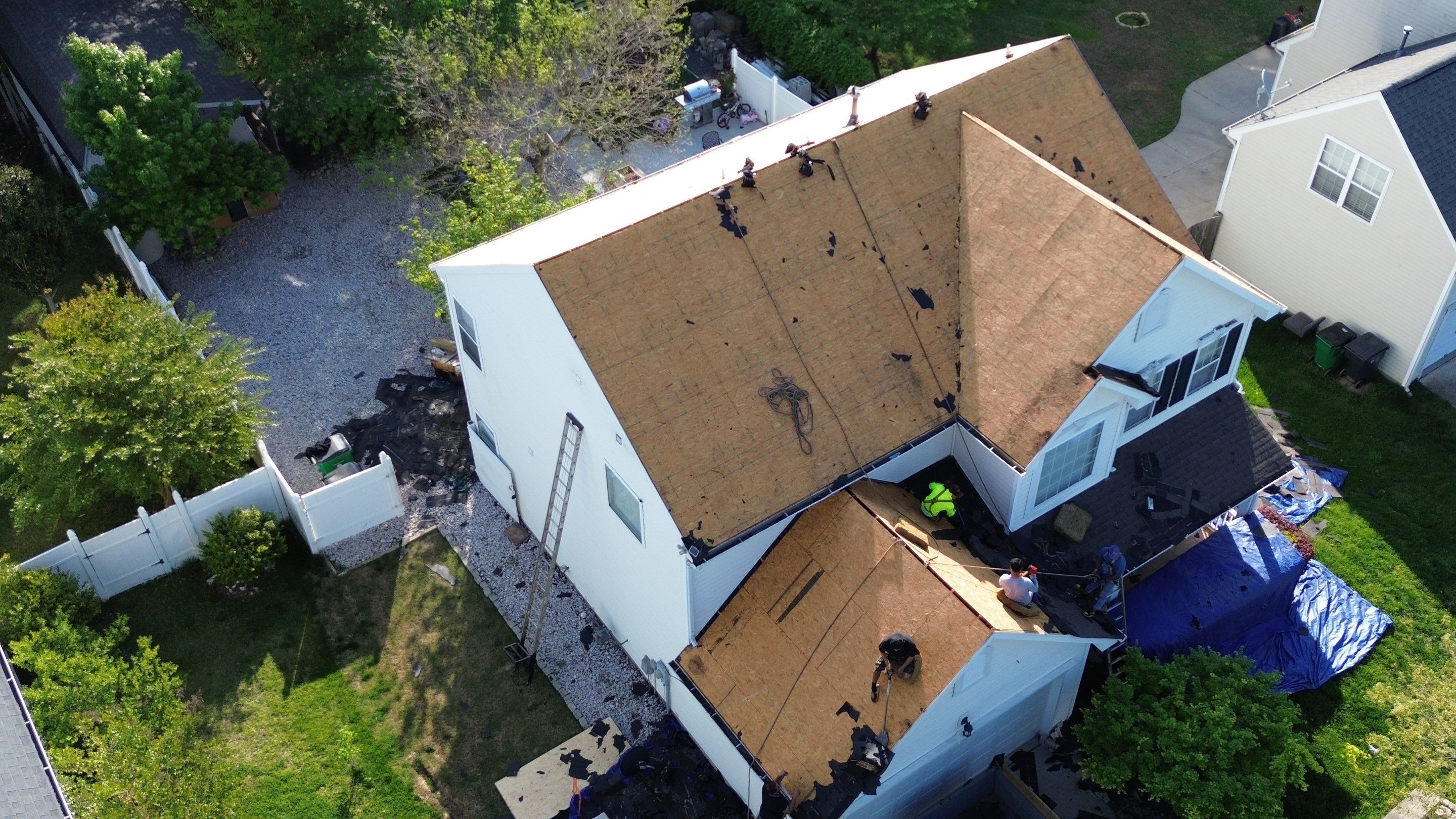 Roof and gutter replacement by hail damage by Just Brilliant Restoration JBR