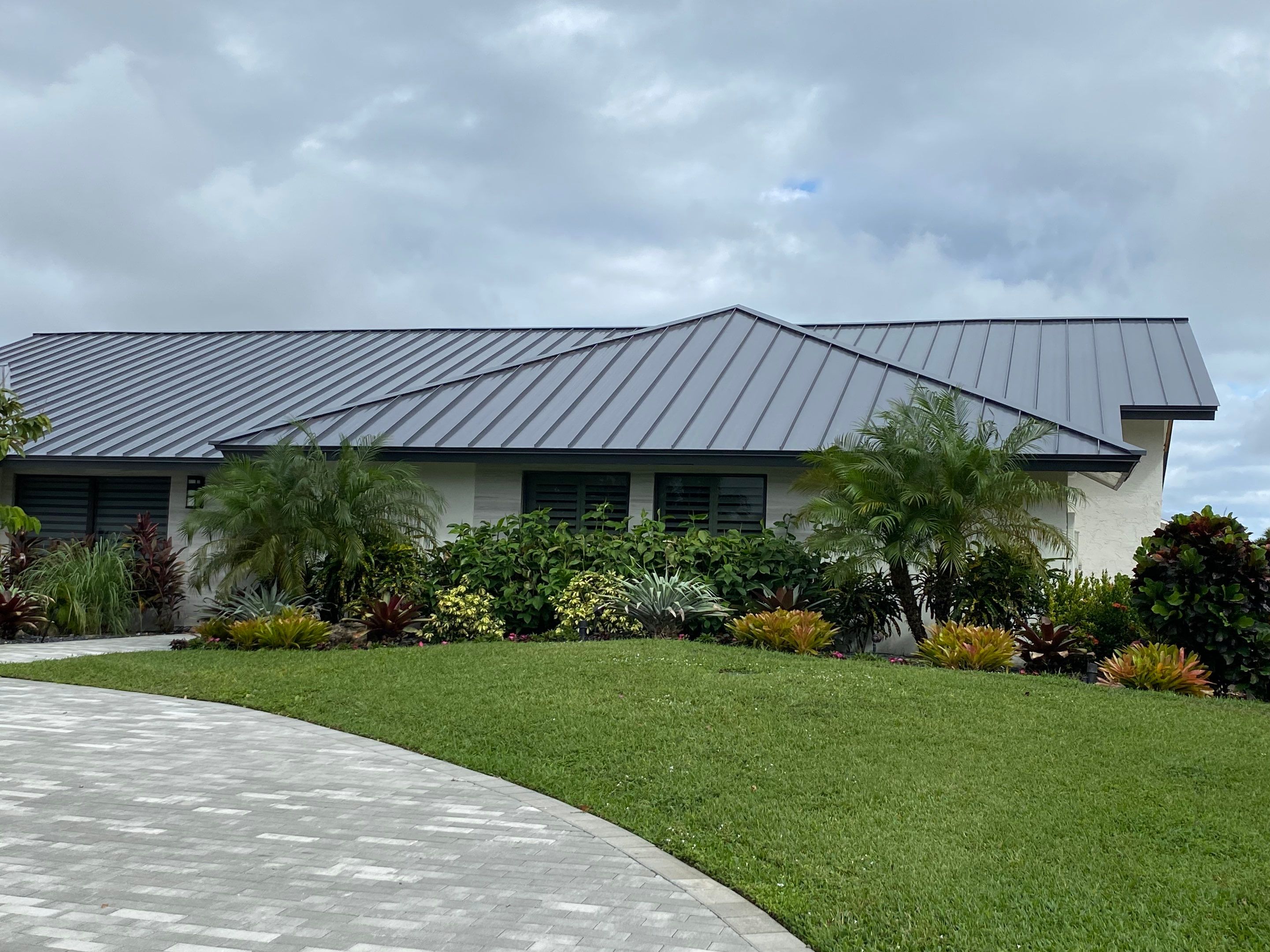 Residential Standing Seam Metal Roof Installation in Boca Raton by AJF ROOFING INC