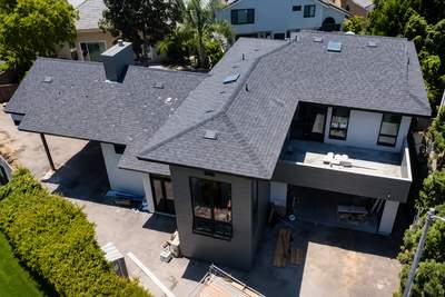 Rancho Santa Fe New Construction Roof | CertainTeed Landmark Solaris with Integrated Solar