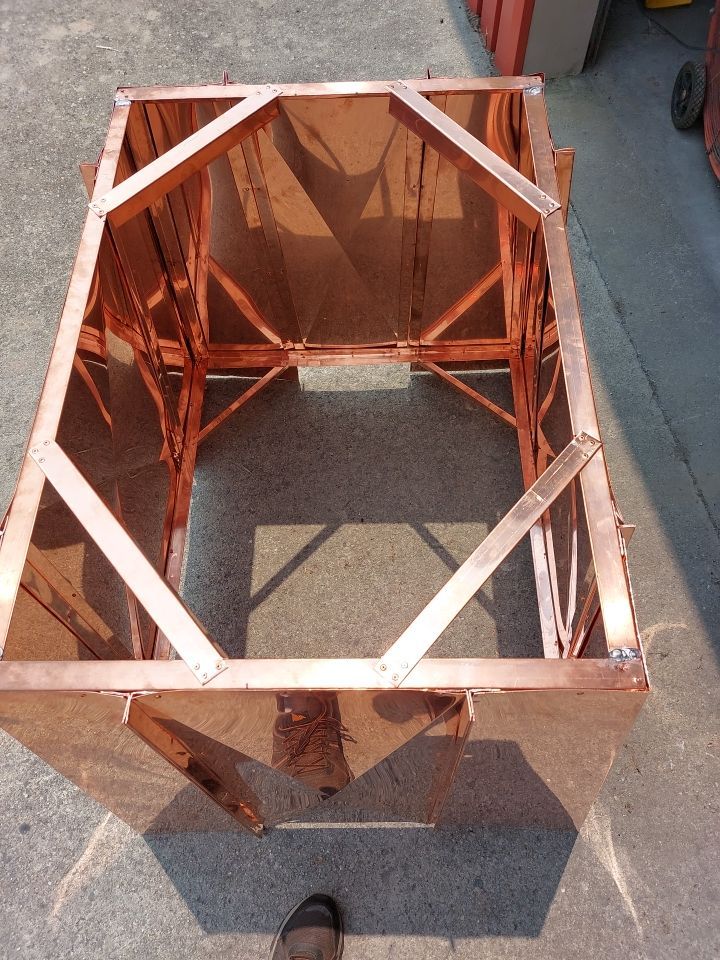 Chimney Chase using Copper by Gallop Roofing & Remodeling, Inc.