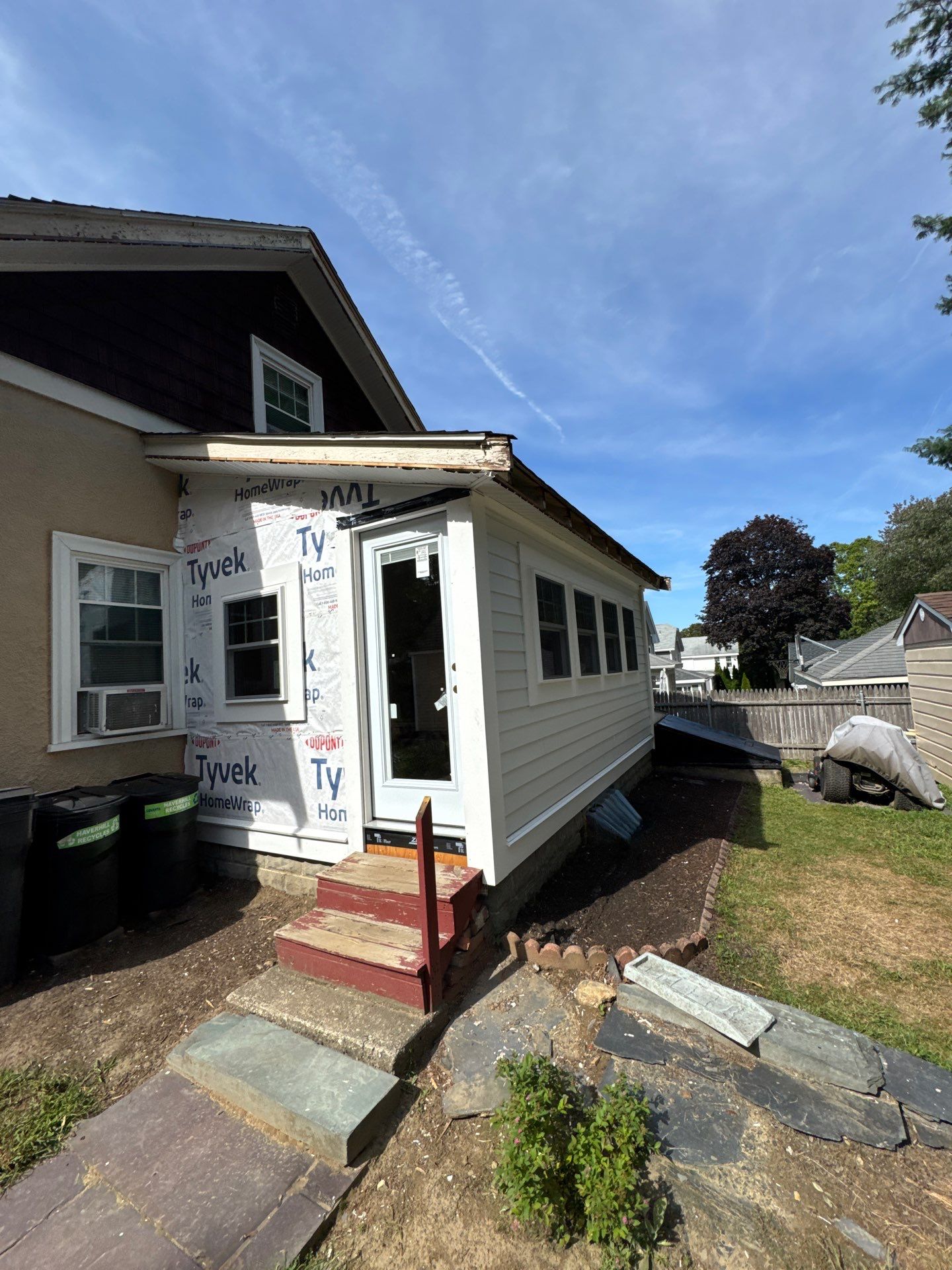 James Hardie Siding & ProVia Windows with Masonite Door – Haverhill, MA by Mighty Dog Roofing of Greater Middlesex County