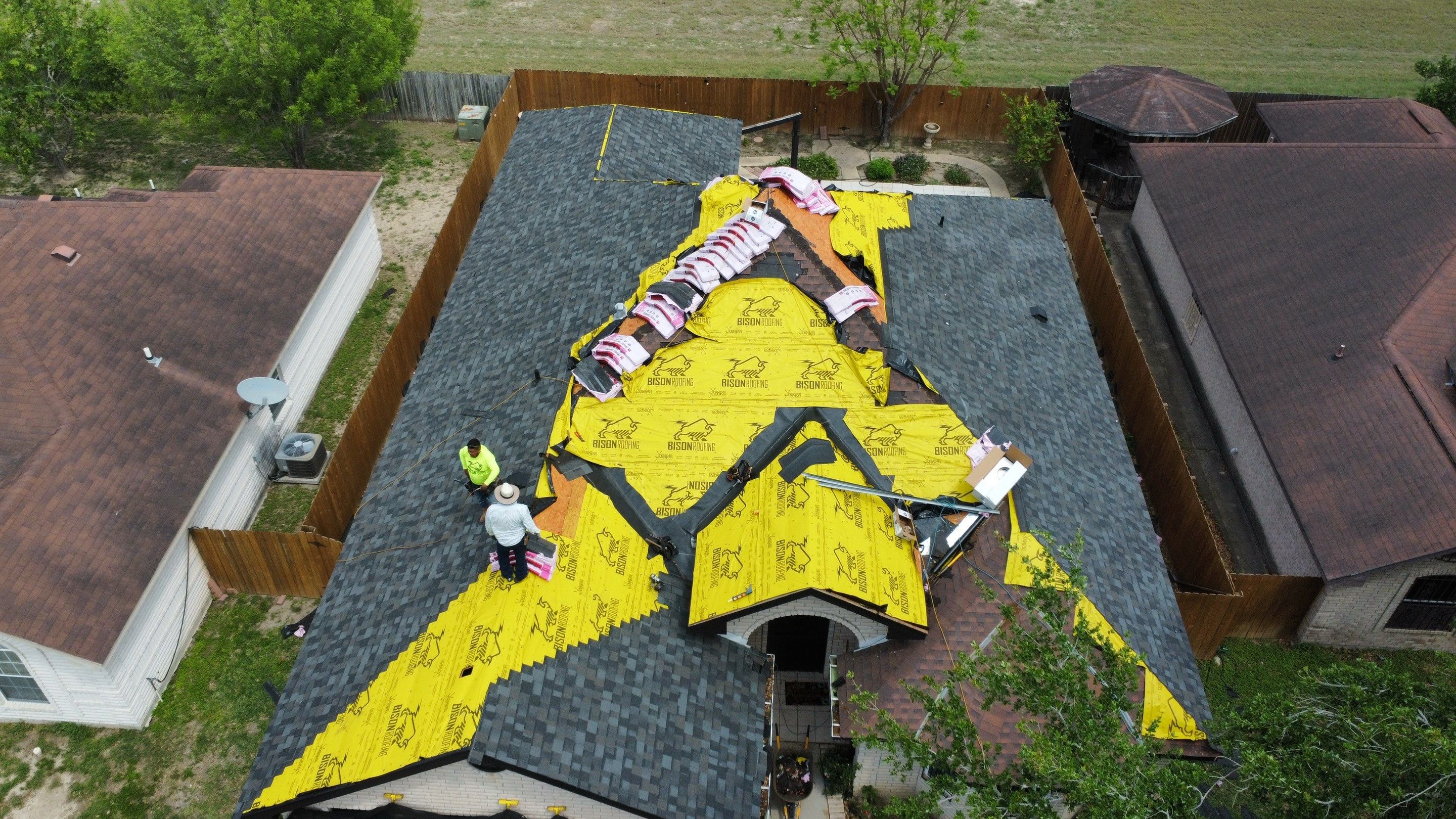 Project in Mcallen by Bison Roofing  