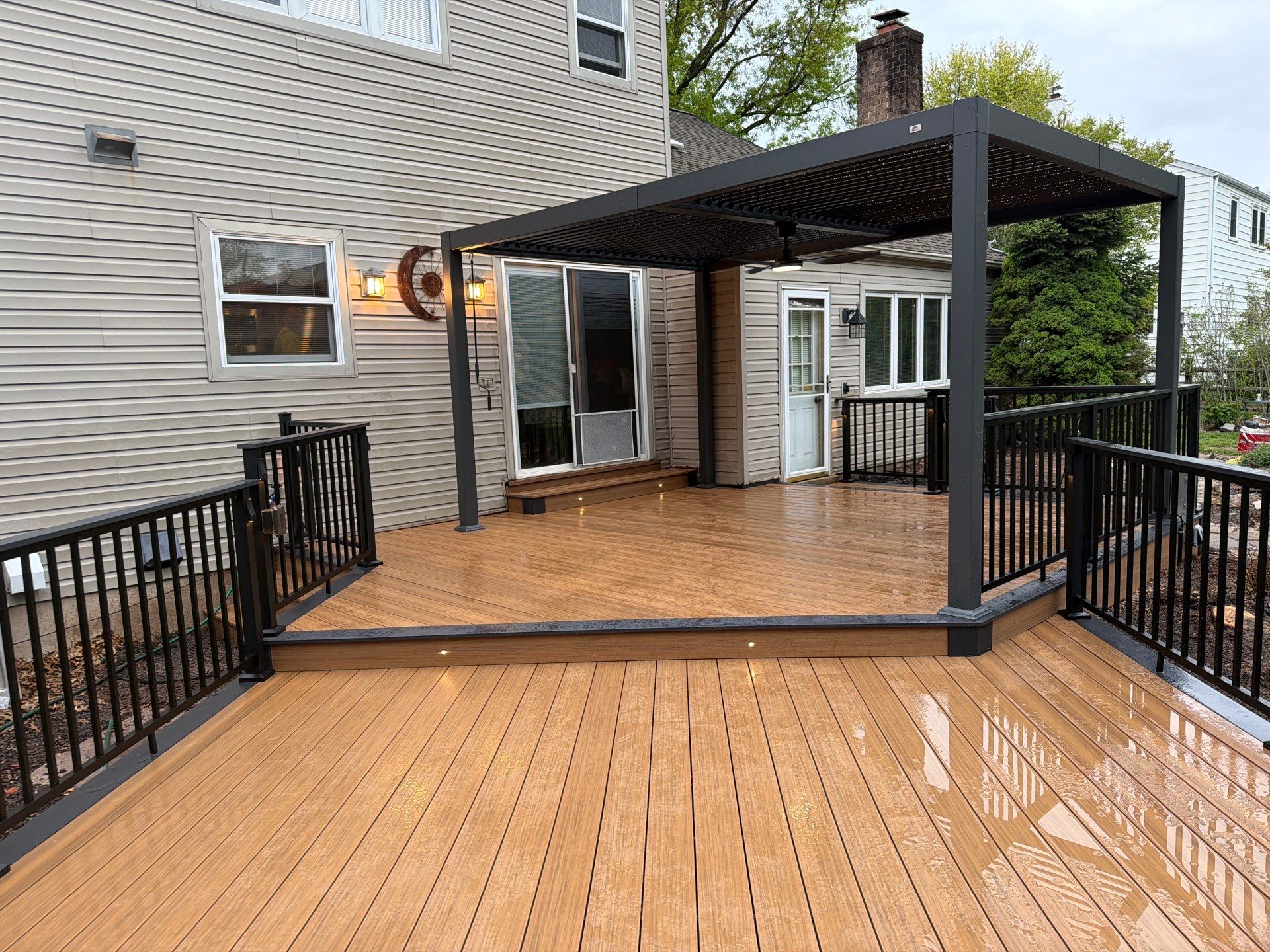Deck Resurface In Richboro PA With Pergola by deck guardian